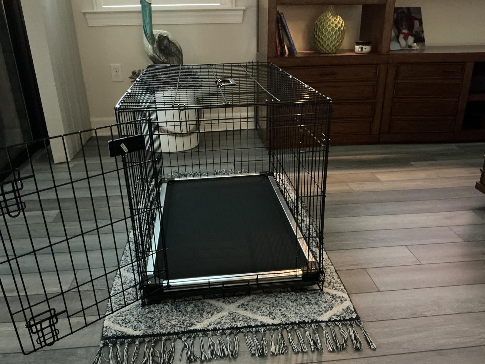 K9 Ballistics Chew Proof Armored Padded Dog Crate Bed, L, Obsidian Black | Virtually Indestructible Pad for Aggressive & Anxious Chewers, Comes Preassembled, 41