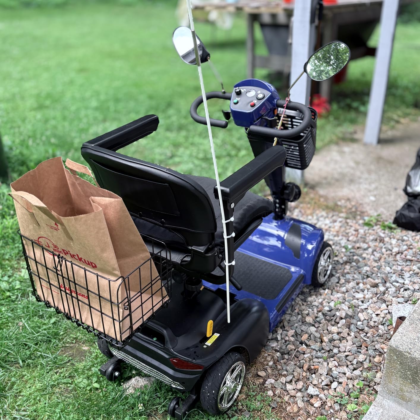Heavy Duty Mobility Scooter for Adults & Seniors, 500W Motor, 20/30 Miles Long Range, 450 LBS Capacity, Removable Lithium Battery, 10