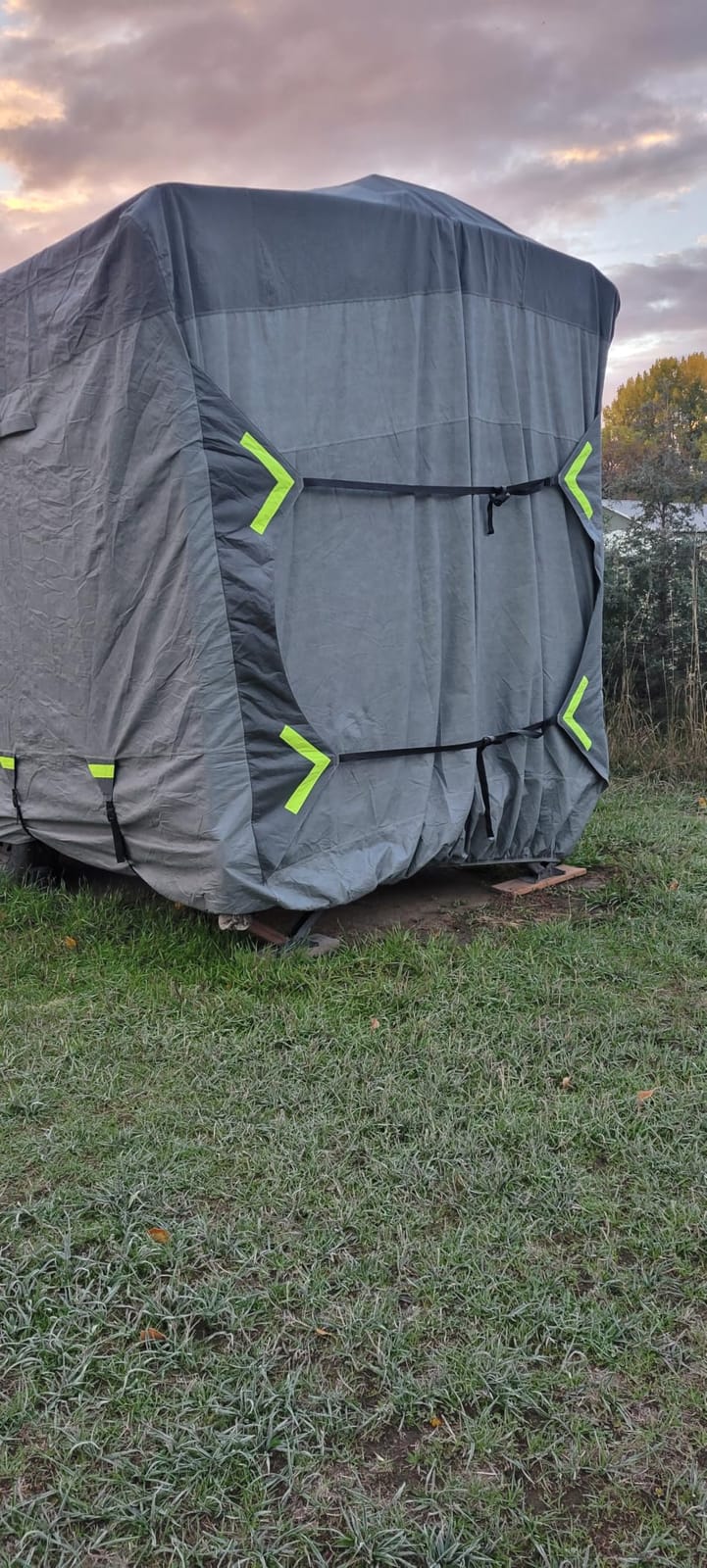 Heavy Duty 9 Layers RV Cover 24-27ft, Rip-Stop Motorhome Camper Cover with Windproof Straps, Gutter & Tongue Jack Covers, Utility Travel Trailer Cover for All Weather Protection customer photo 2