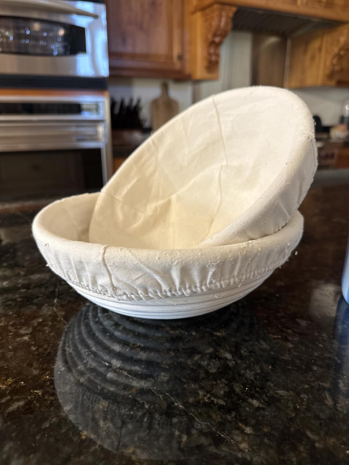 Banneton Bread Proofing Basket - Proofing Basket Set of 2 (9 inch Round) - Natural Rattan Banneton with 4 Linen Liners - Bread Basket for Sourdough Bread Baking Supplies customer photo 1