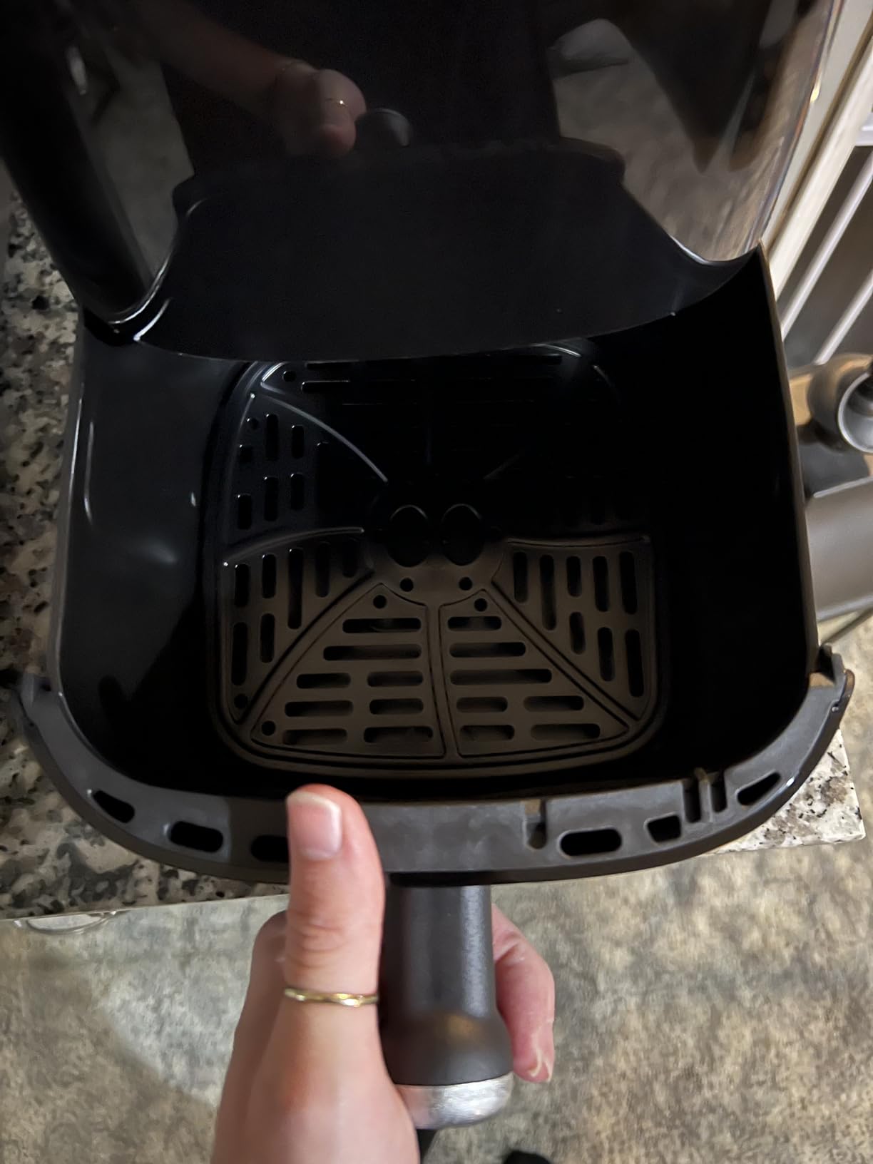 OSTBA 2.5QT Small Air Fryer for 1-2 People, Compact Mini Air Fryer | with Dual Knob Temperature & Timer Controls, 6 Cooking Guides, Space-Saving Design, Nonstick Dishwasher-Safe Basket customer photo 1