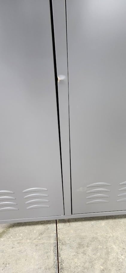 SUPEER 72-Inch 3-Door Metal Locker for Employees, 9 Hooks, Three Ventilated Locking Compartments customer photo 2