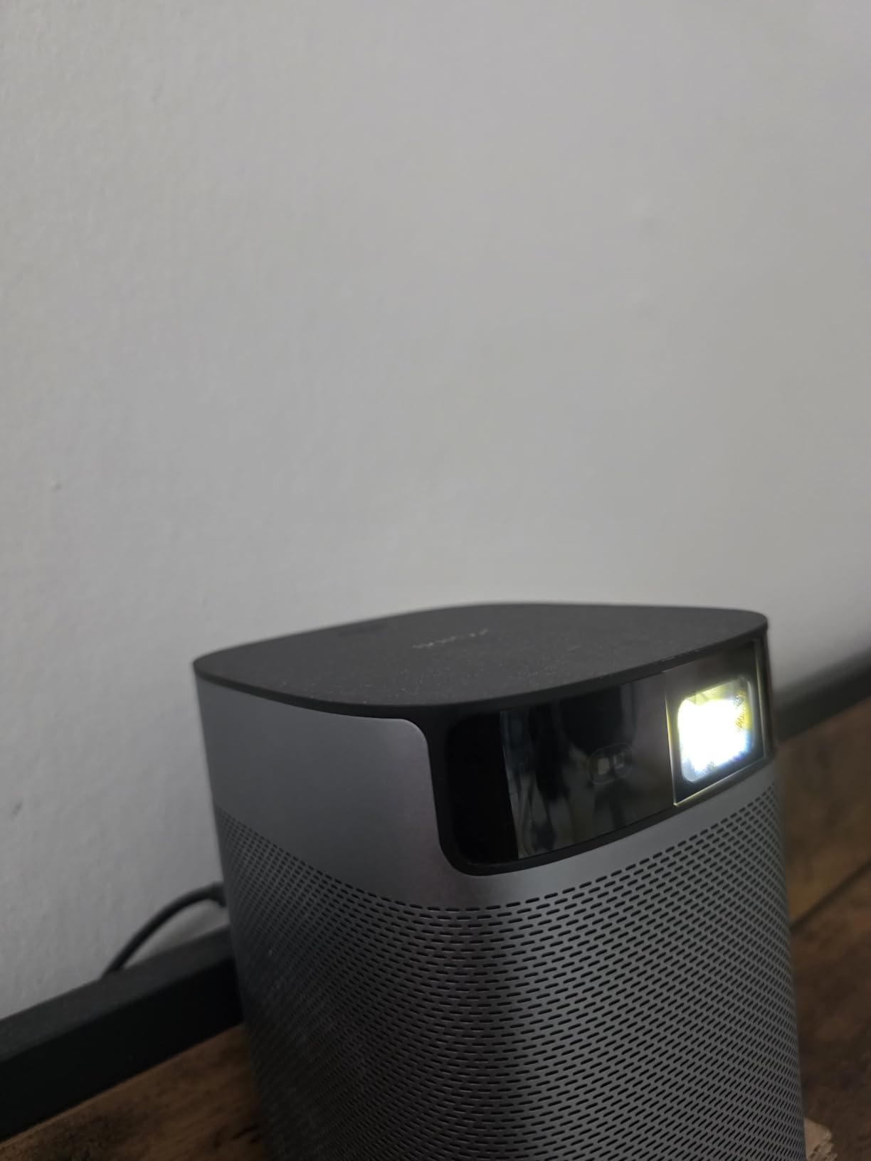 XGIMI MoGo 2 Pro (New) 1080P Portable Projector, Supports 4K, Auto Focus | 430 ISO Lumens, Google TV with Licensed Netflix, WiFi and Bluetooth, 2X8W Speakers, Object Avoidance, Screen Adaption customer photo 1