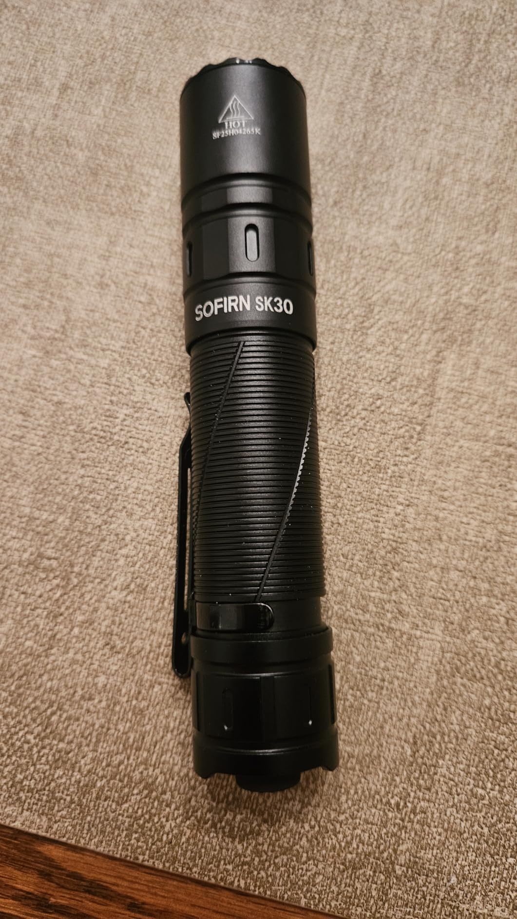 Sofirn SK30 Tactical Flashlight, 3000 Lumens Rechargeable with Holster | Dual Switch, Instant Strobe, 6 Modes, 1286ft Beam Distance, 42H Runtime, IPX8 Waterproof, for Police, Security, Camping, Work customer photo 1