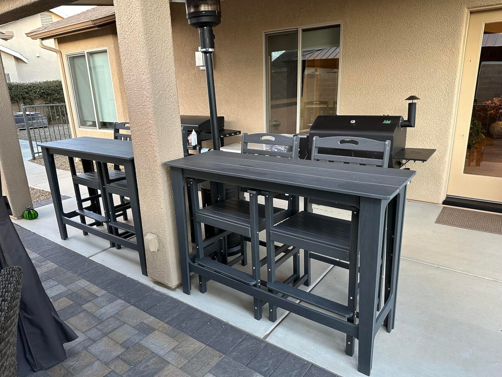 Ciokea 3 Pcs Outdoor Bar Set, 60