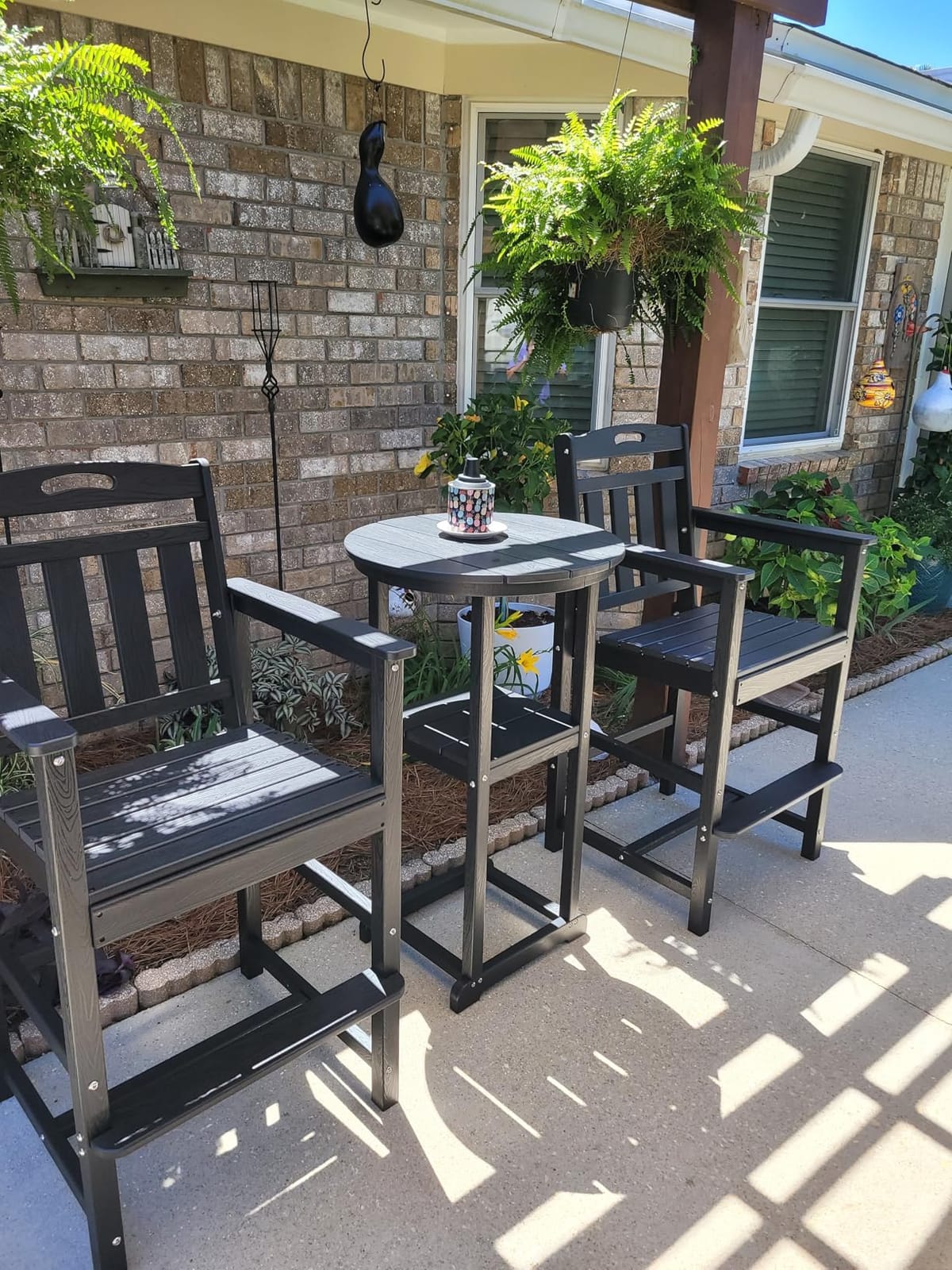 Ciokea 3 Pcs Outdoor Bar Set, 60
