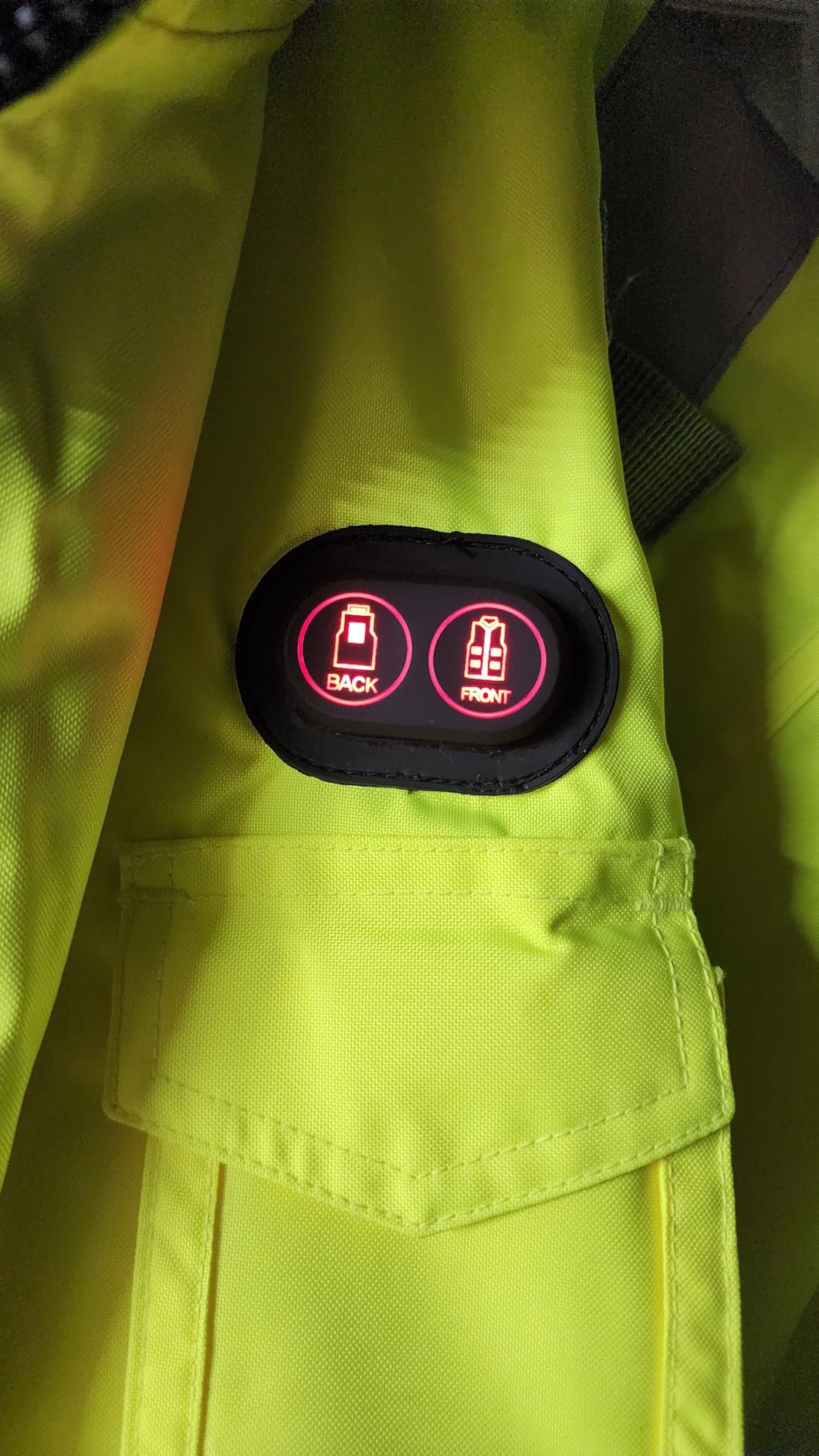 Safety Heated Jacket with Large Battery Rechargeable, Class 3 High Visibility Waterproof Work Construction Coat customer photo 2