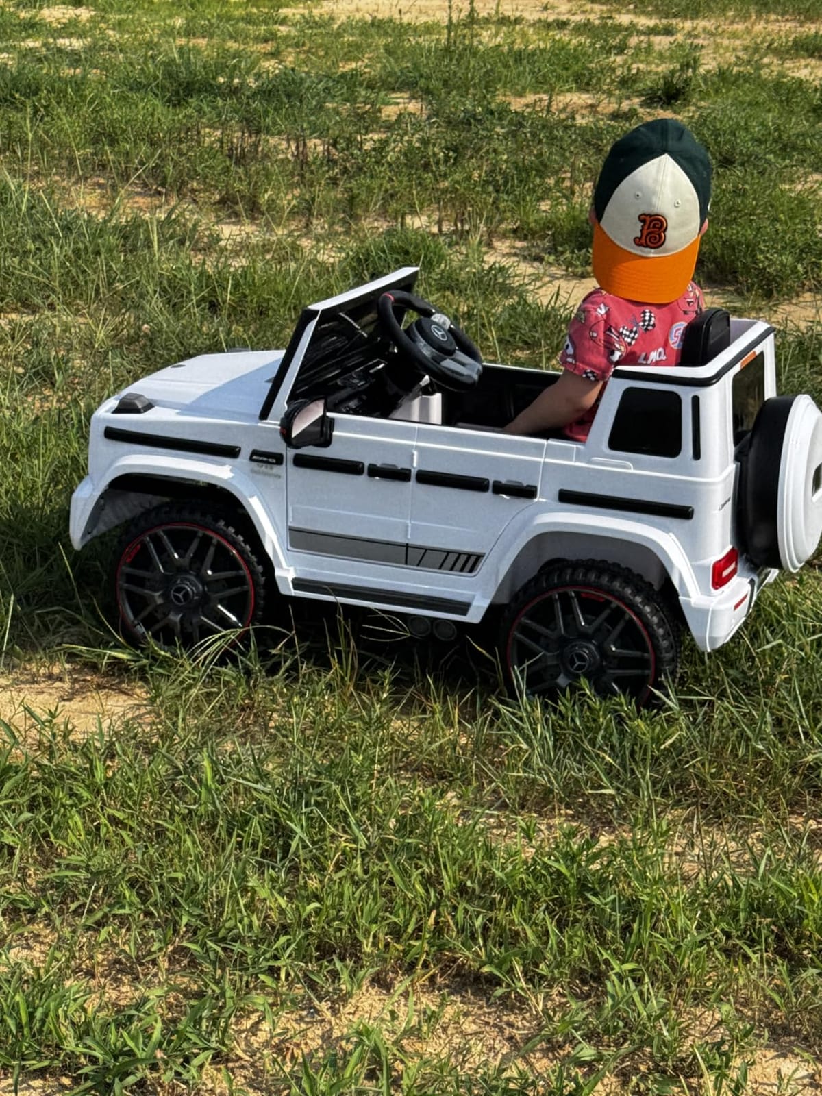 ANPABO 12V 7AH Licensed Mercedes-Benz G63 Electric Car for Kids, Grey | Parent remote control ride on car for toddlers with 3-speed, LED headlights, music & horn, soft start and low battery prompt customer photo 1