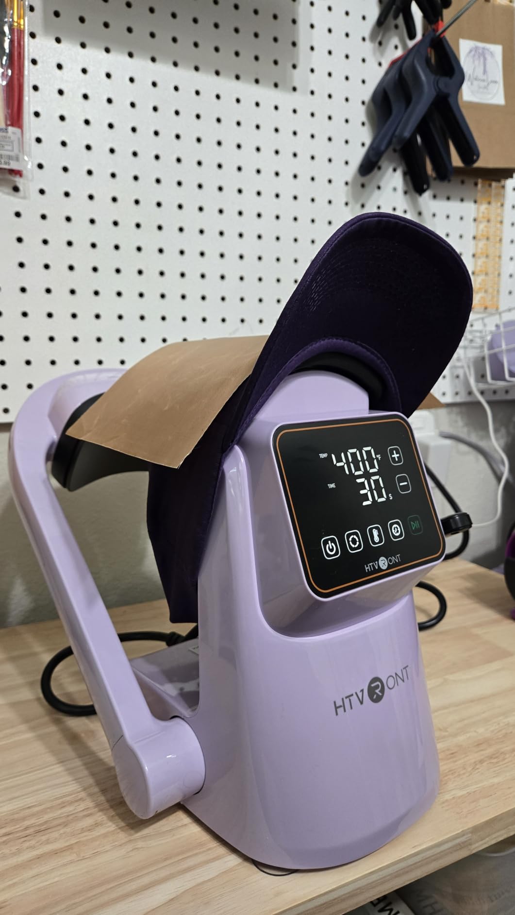 HTVRONT Auto Hat Press Machine, Hat Heat Press Machine | Auto Press, Precise Temp & Timer Control, Hat Heat Press for Caps with 2 Platens for DTF Film, Embroidery, Sublimation customer photo 2