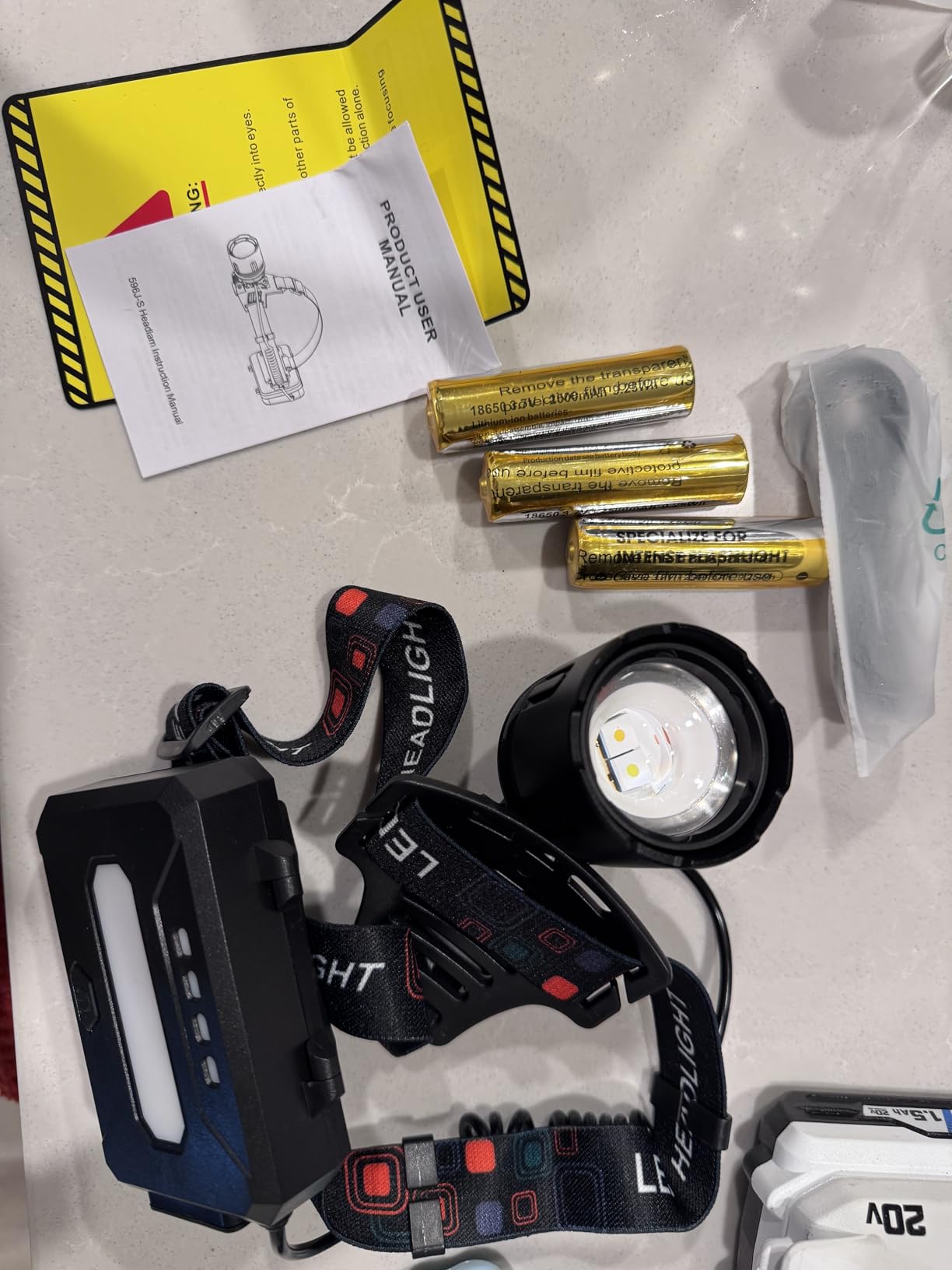 SKYFIRE 3000LM Headlamp for Adults, Motion Sensor, Zoomable Spot-Flood Beam | White, Warm and Red Modes with 90° Directional Aiming for Mechanics, Anglers, Hunters, Hard Hat Workers, Emergency Repairs customer photo 1