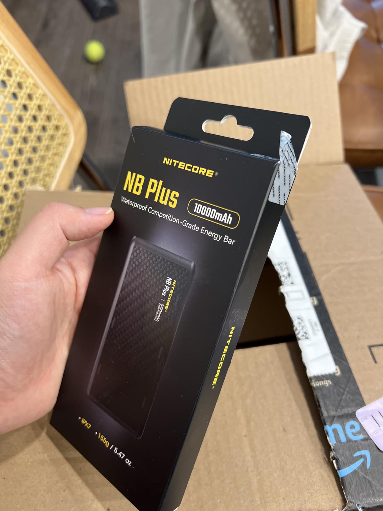 Nitecore NB Plus 10000mAh Power Bank IPX7 Waterproof Lightweight Competition-Grade Energy Bar Carbon Fiber Tag customer photo 1