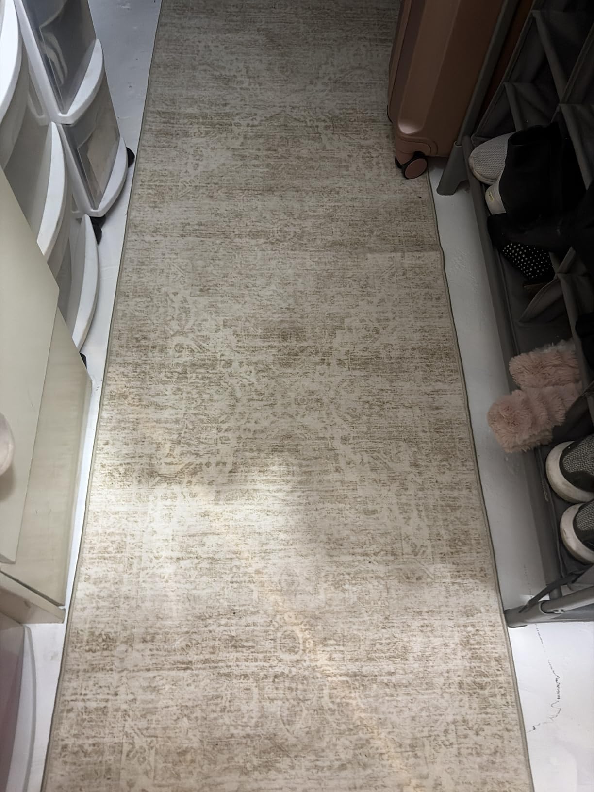 Runners for Hallways 2x8 Kitchen Runner Rugs, Modern Abstract Rug Runners for Entryway, Stain Resistant Washable Runner Rug Non-Slip 8ft Carpet Rug for Bedroom Living Laundry Room (Grey, 2'x8') customer photo 1