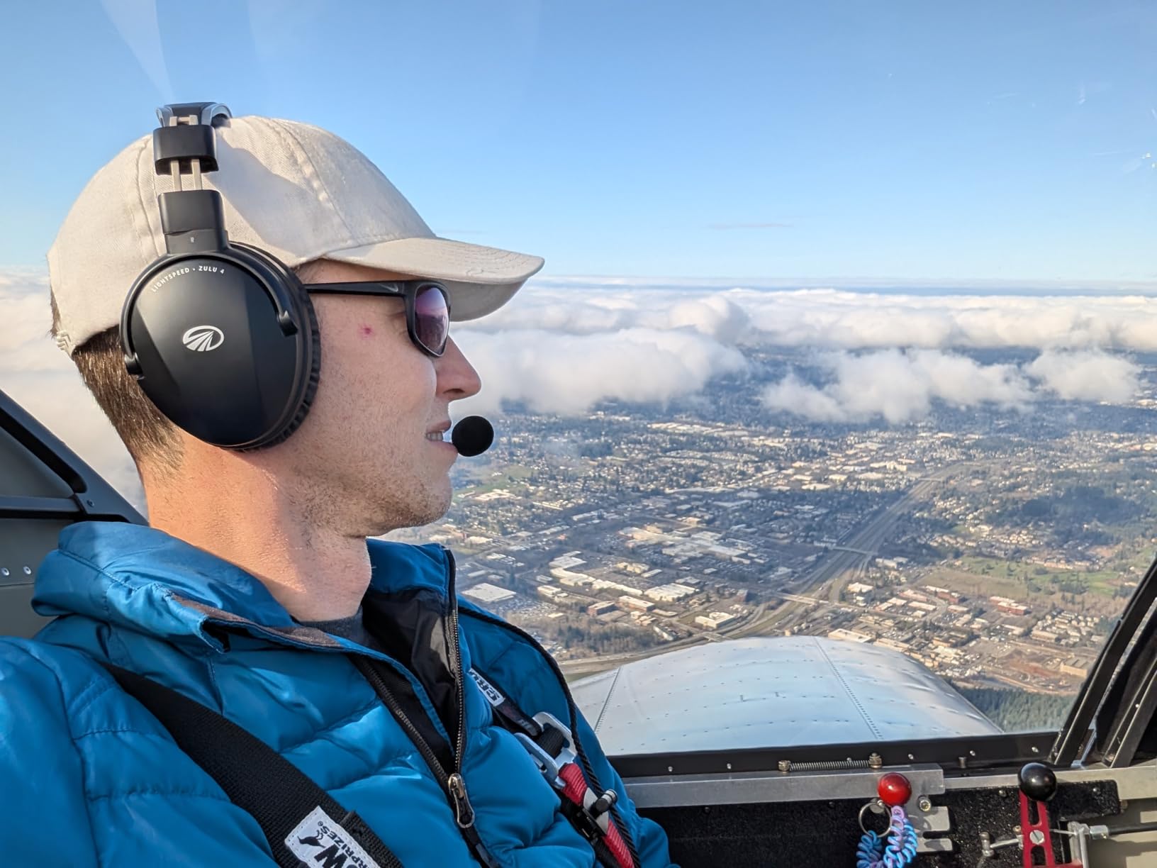 LIGHTSPEED Zulu 4 ANR Aviation Headset - with Dual Bluetooth and FrameFit Ear Seals (GA Dual Plugs) customer photo 2