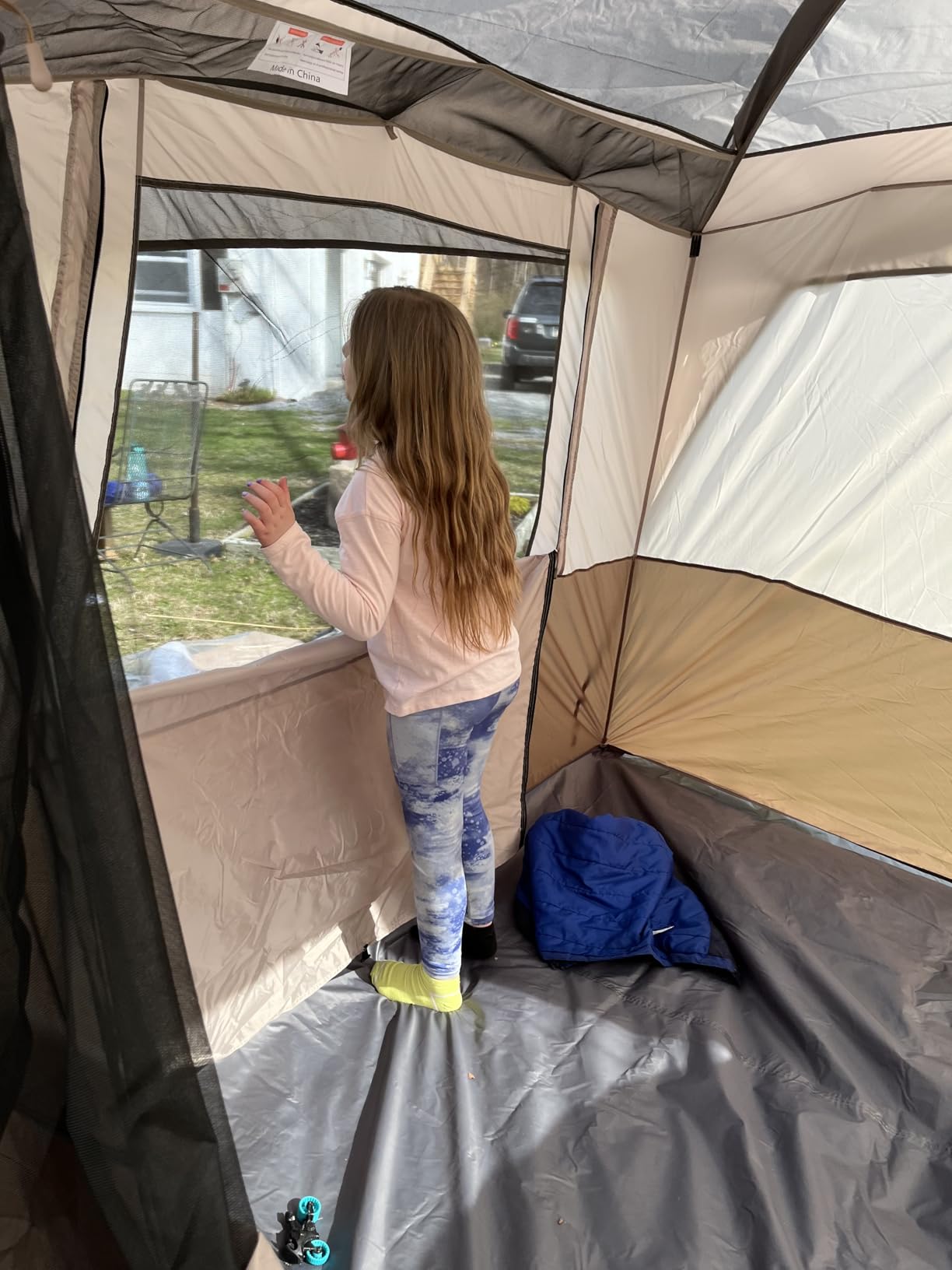 Vidalido 3-4 Person Tent with 1 Mesh Door and 2 Large Mesh Window, Double Layer Waterproof Portable Family Cabin Tent, 4 Person Tents for Outdoor Camping Hiking customer photo 1