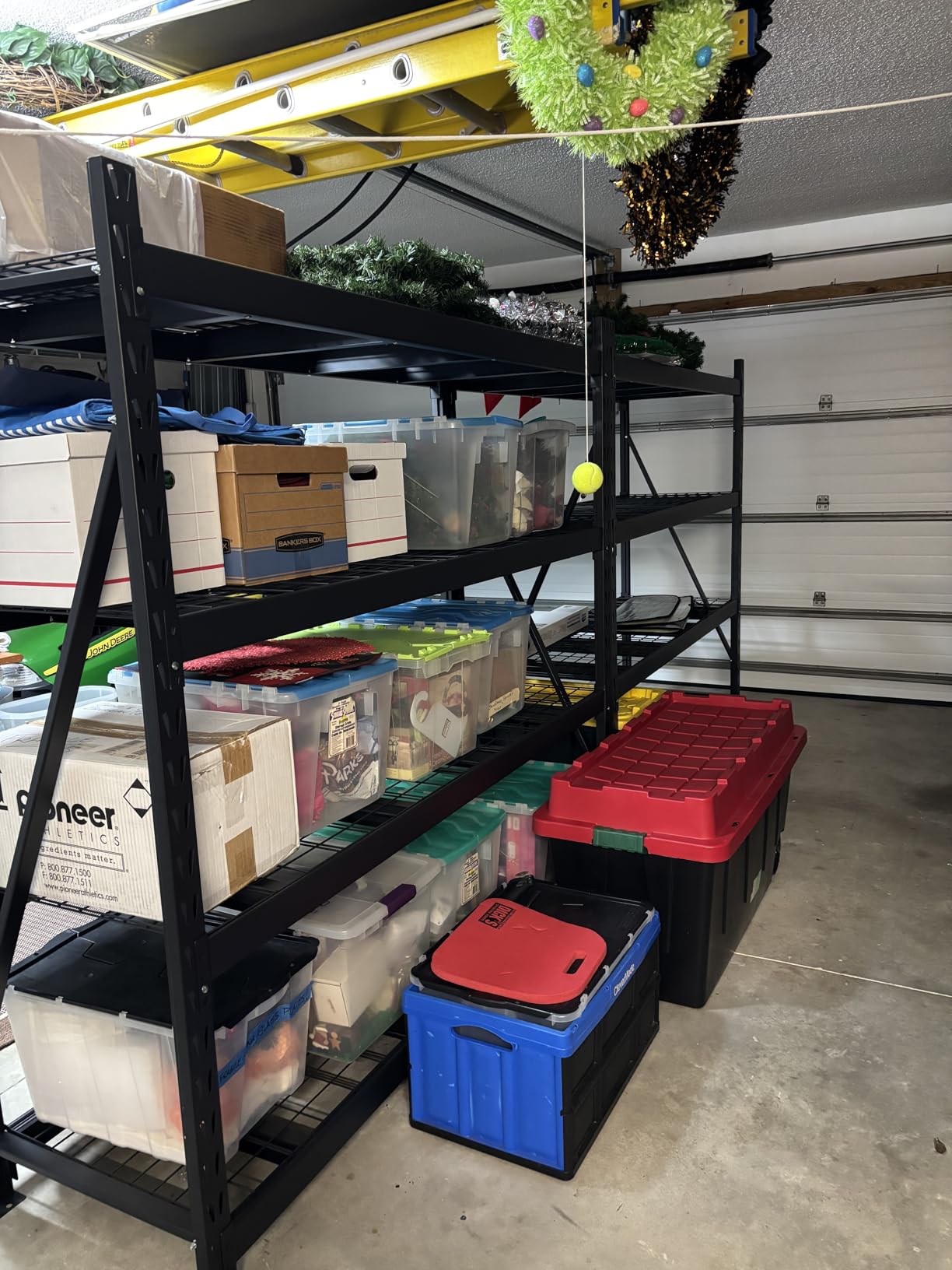 Bepatio 9400LBS Garage Shelving Heavy Duty,68'W Storage Shelves,Large Industrial Metal Shelving,4Tier Shelving Unit,Adjustable Rack Shelf for Basement Warehouse Commercial School,23.7'Dx72'H,Black customer photo 2