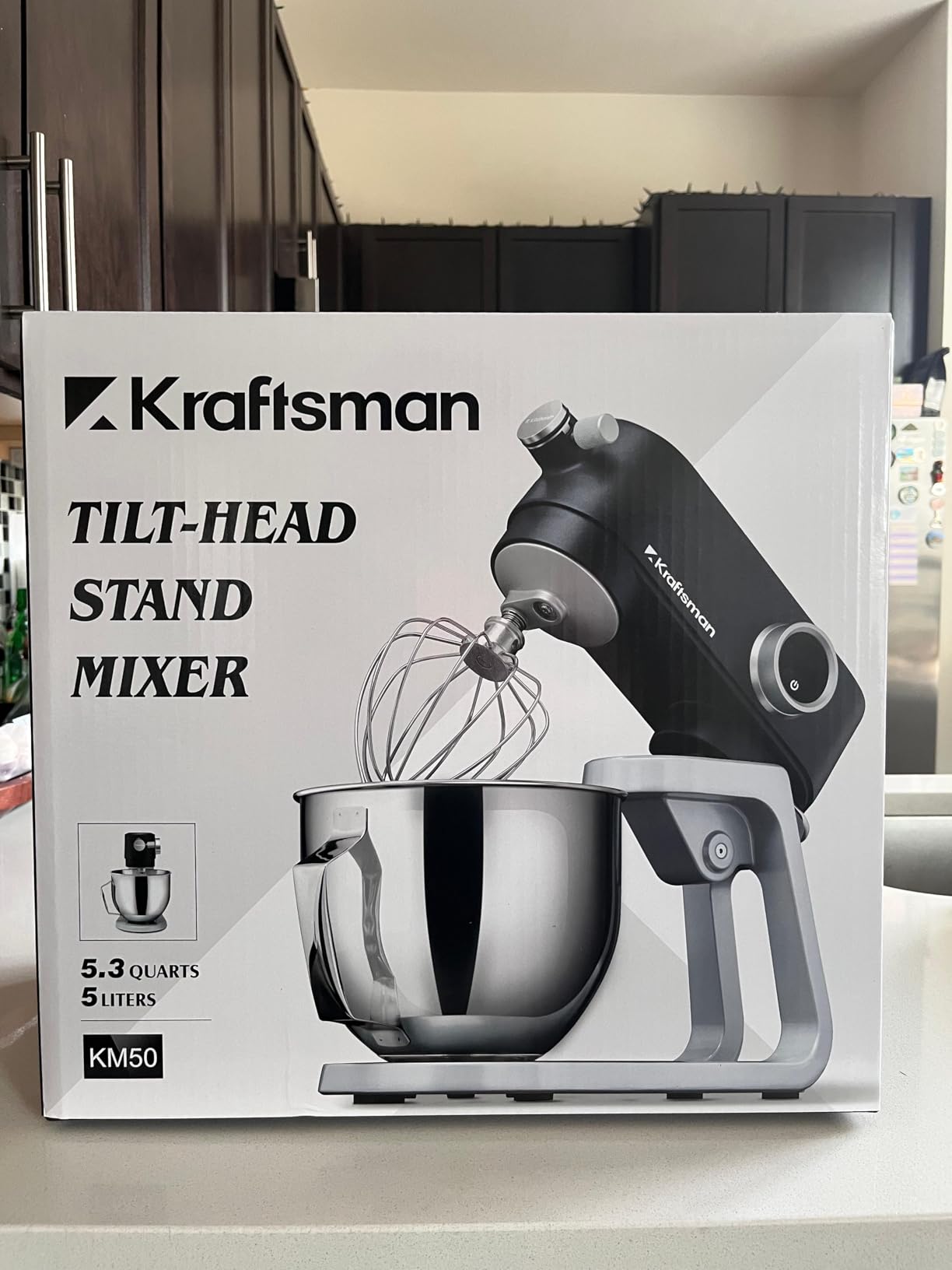 All Metal Stand Mixer DC Motor, Heavy Pizza Dough Mixer 5.3 QT | Multifunctional Kitchen Mixer with 4 Stainless Steel Attachments and Universal Hub, Quiet Operation with Timer, 8-Speed customer photo 1