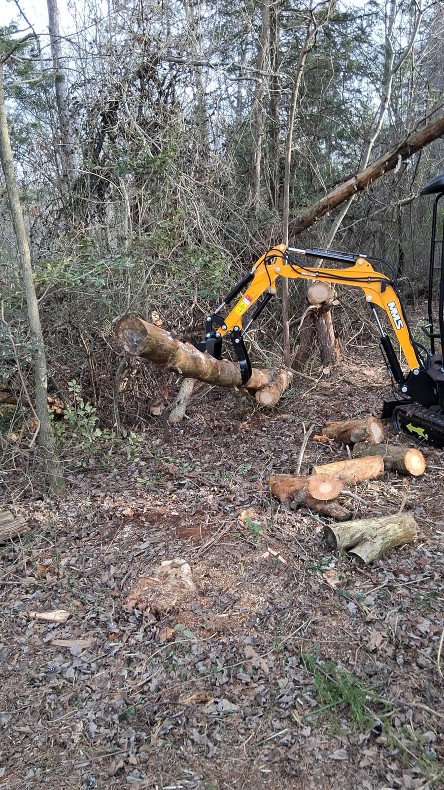 MS15N 1.5 Ton Mini Excavator 13.5 HP Rato Gas Engine with Side Swing Boom, 8' Auger, Hydraulic Thumb Clamp, Ideal for Backyard Landscaping Garden Path Tight Spaces Construction, Unloading Included customer photo 1
