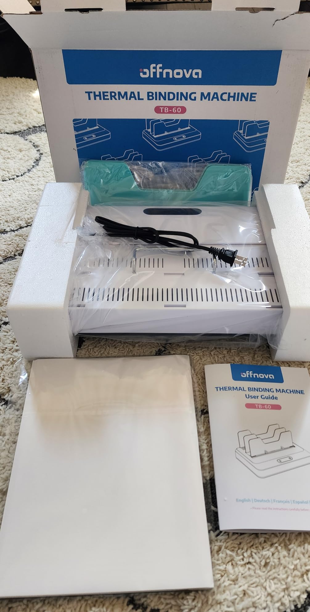 OFFNOVA Thermal Binding Machine 500 Sheets Capacity, No Preheat, Air Cooling, Book Binder Machine with 10 Binding Covers, for A4/A5/Letter Size Business Documents, Office and Homeschool Projects customer photo 2