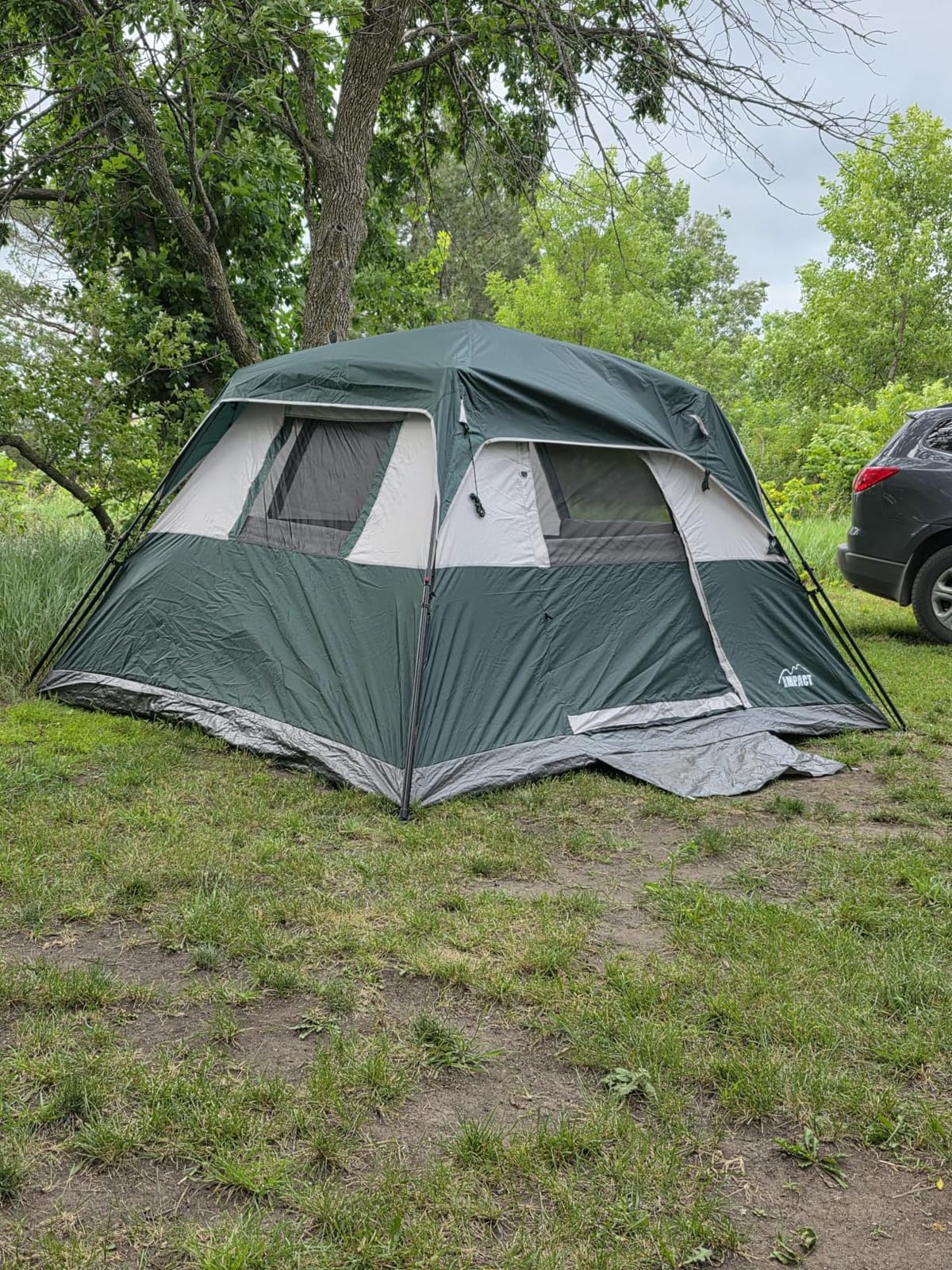 Instant 6 Person Tent for Camping with Rainfly, Under 60s Setup, 10 x 9ft | Fits 2 Queen Air Mattresses, 1200mm Waterproof, 360° Ventilation, PFAS-Free Fabric and Carry Bag for Family, Camping & Hiking customer photo 1