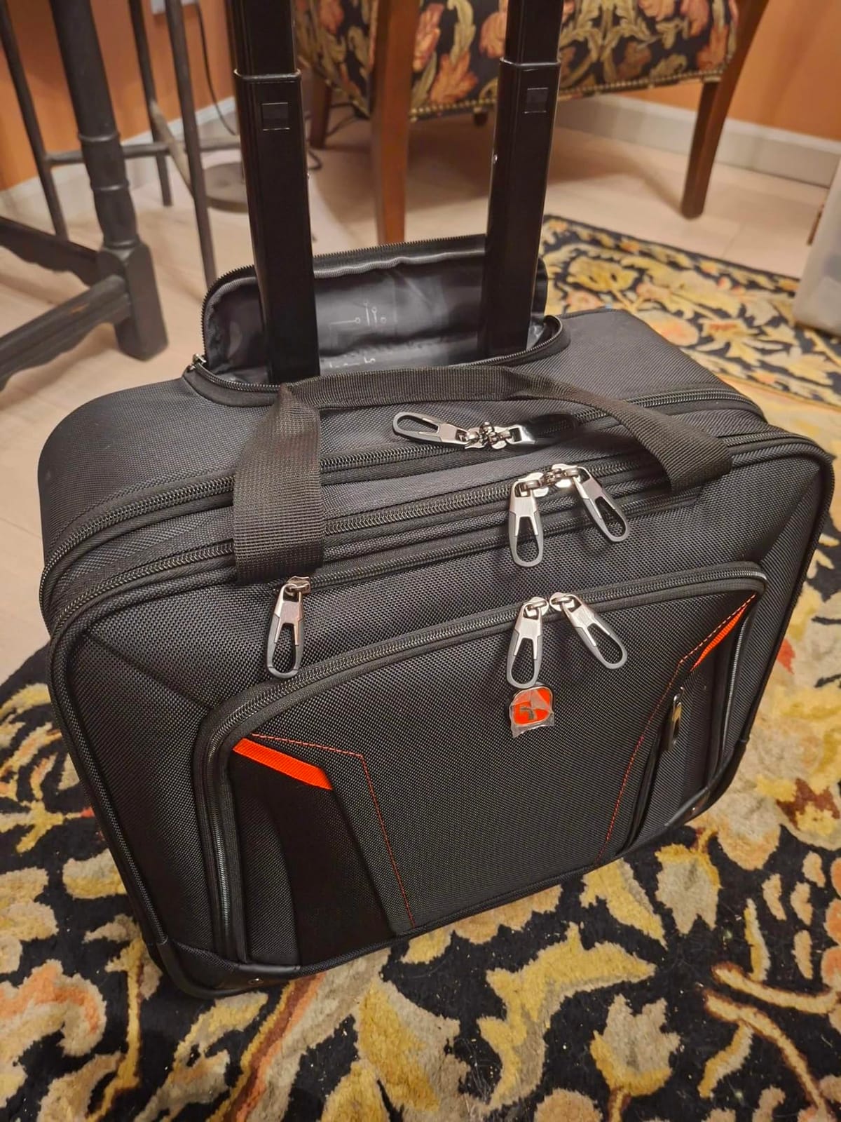 star cloud Rigid Frame Rolling Laptop Bag 18