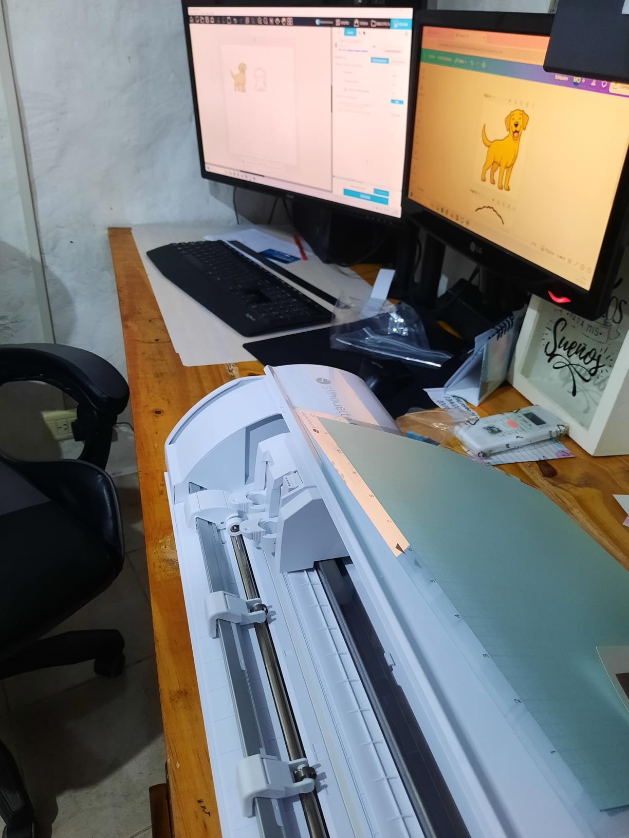 Silhouette America Cameo 5 Alpha (alpha) - Smart Cutting Machine for Print & Cut - Quiet Operation with AutoBlade, Studio Software, Cutting Mat - Classic White customer photo 2
