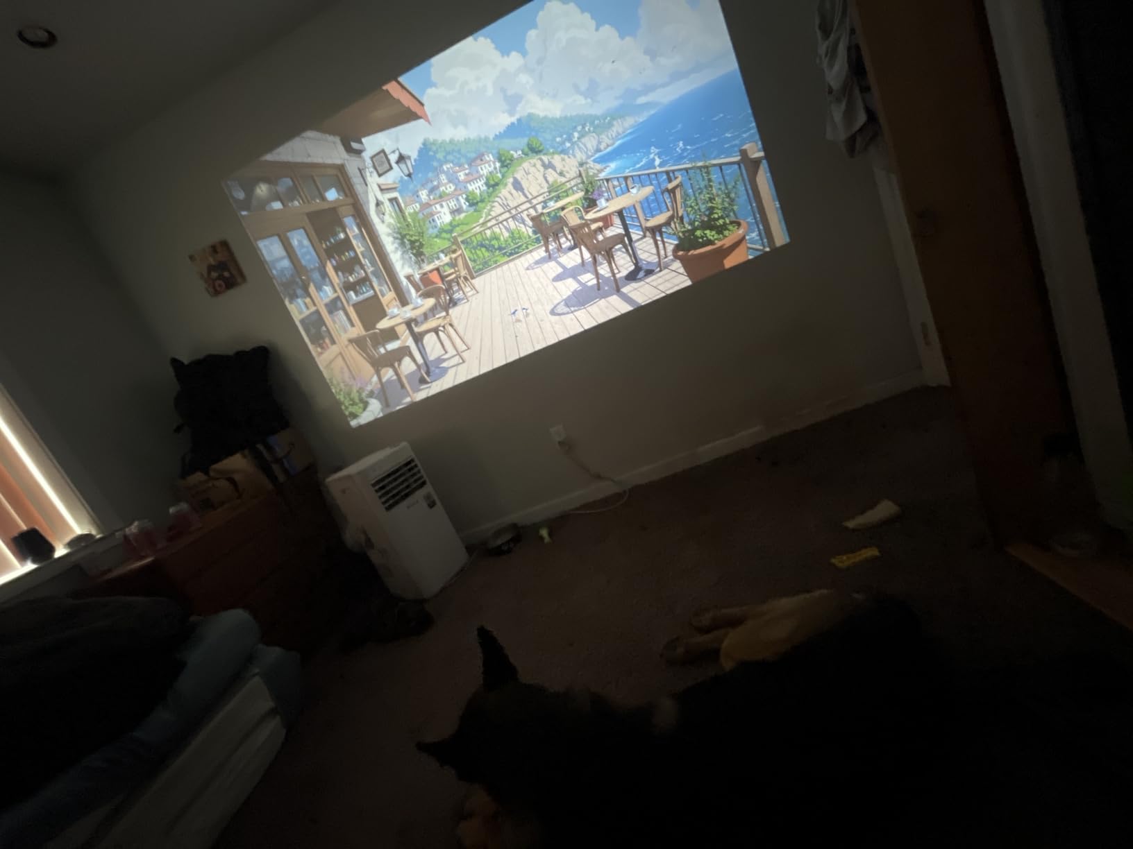 XGIMI Vibe One Battery Powered 1080P Smart Portable Projector (Cloud Ash) customer photo 1