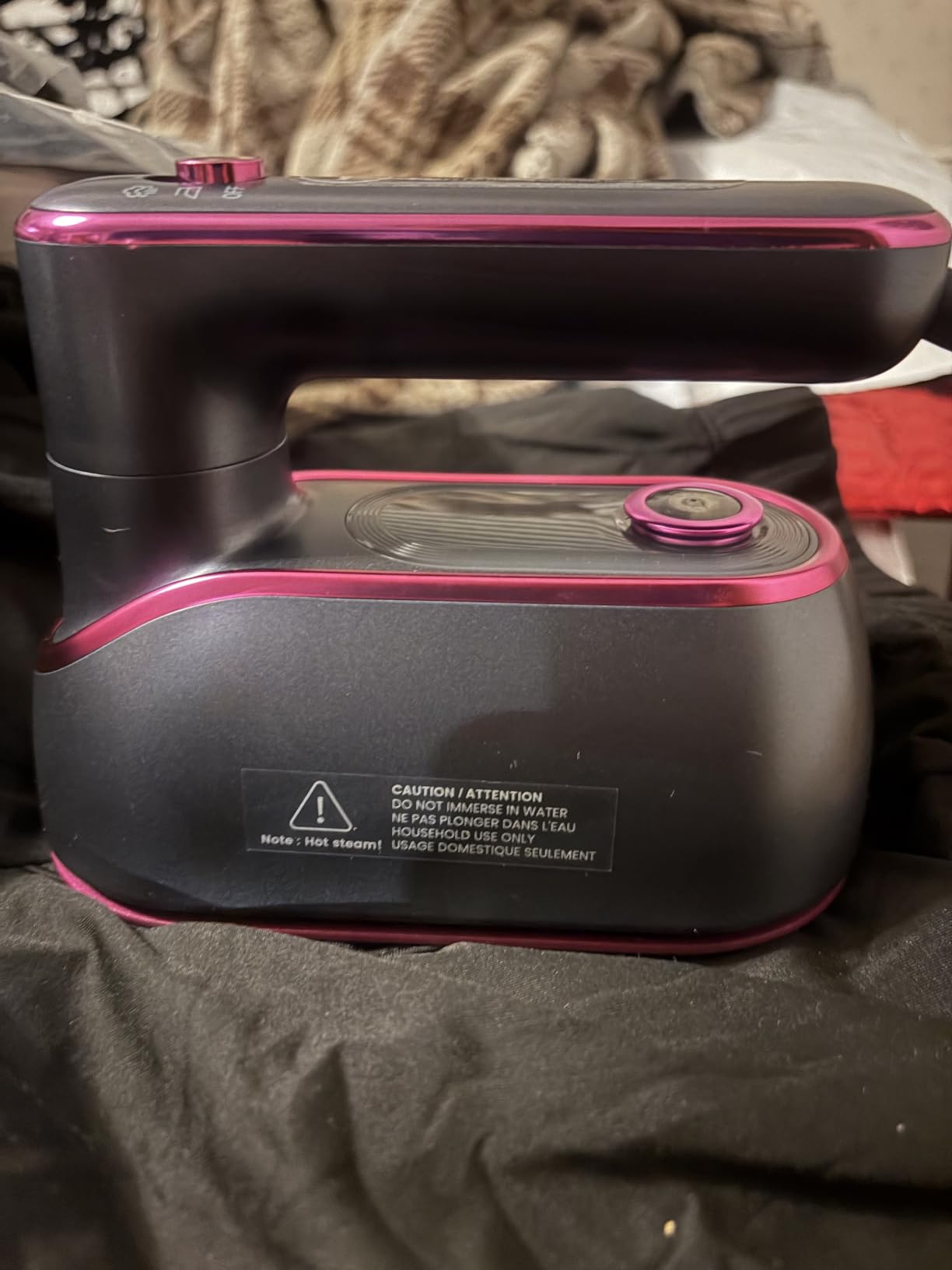 Jack & Rose Travel Steamer Iron for Clothes, 1200w Iron Steamer, Portable Handheld Travel Size Steamer Iron, 8S Fast Heat-Up, Large Ceramic Heat Panel customer photo 2