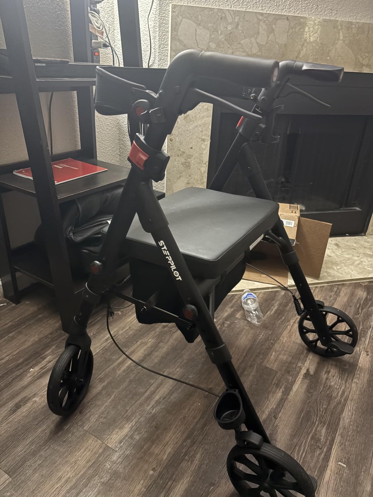 Bariatric Rollator Walkers for Seniors with Seat, 500lb Capacity | 16lb Lightweight Aluminum, 8