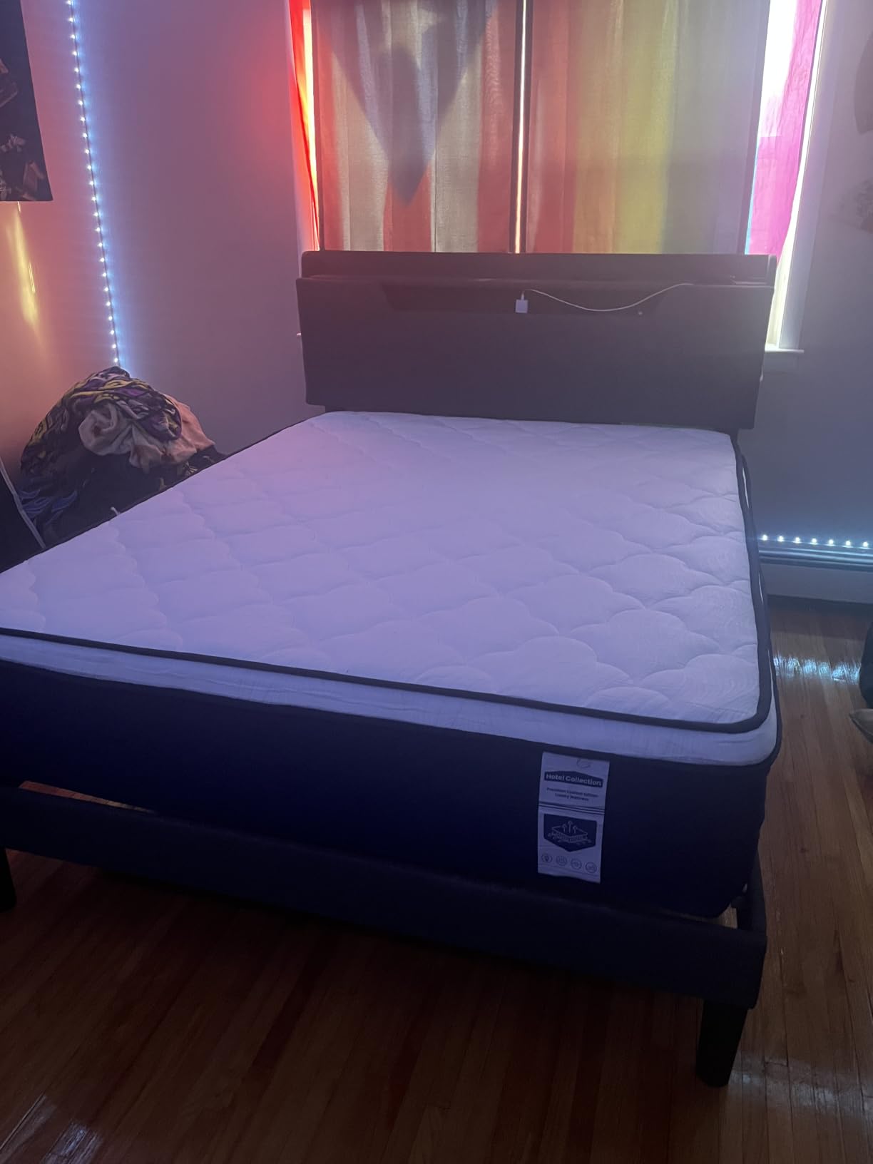 Medium Firm Queen Mattress 14 Inch - Hotel Collection Hybrid Mattress with 7-Zone Support for Spinal Alignment, Extra Back & Hip Support, Fiberglass-Free, CertiPUR-US Certified, 365-Night Trial customer photo 1
