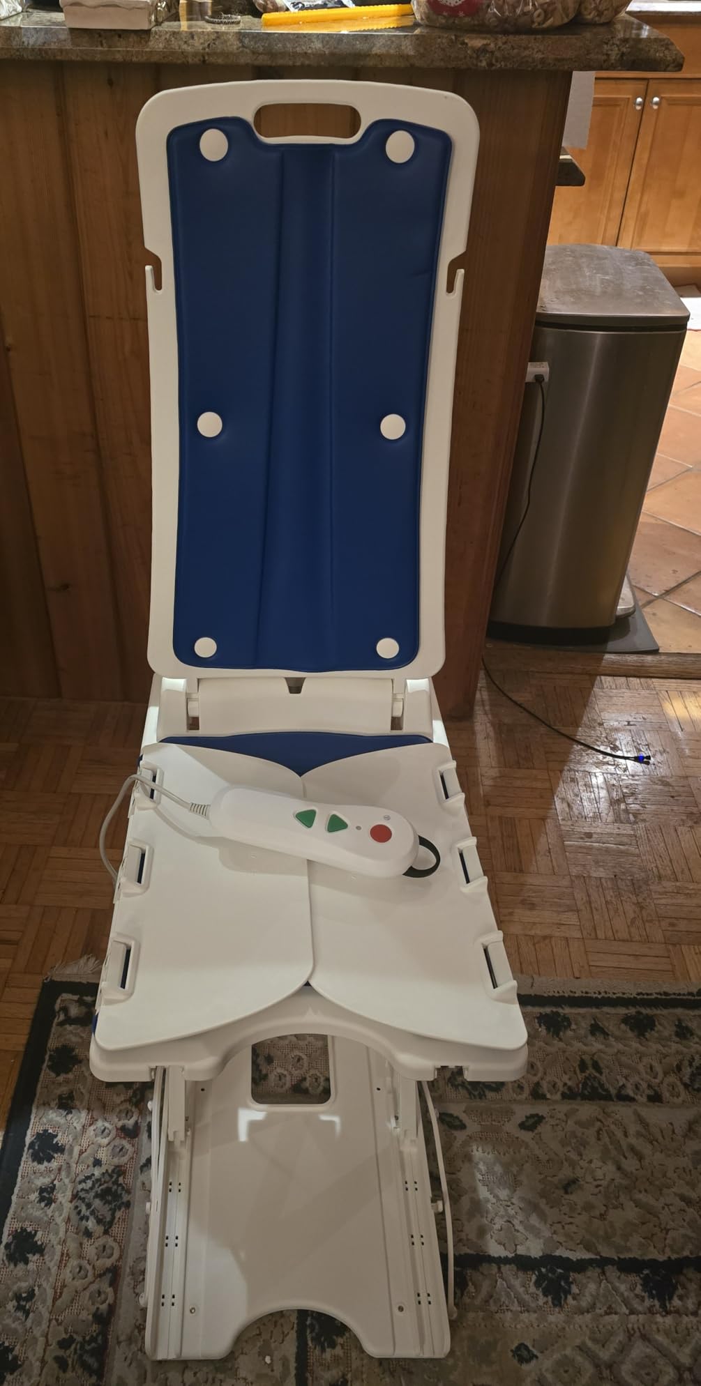 Portable Floor and Bath Lift Chair for Elderly Falls, Max 308 lbs | Lightweight Electric Lift Helps Raise Users From Floor, IPX8 Waterproof Foldable Shower Chair for Tub, Raises Up to 19.7