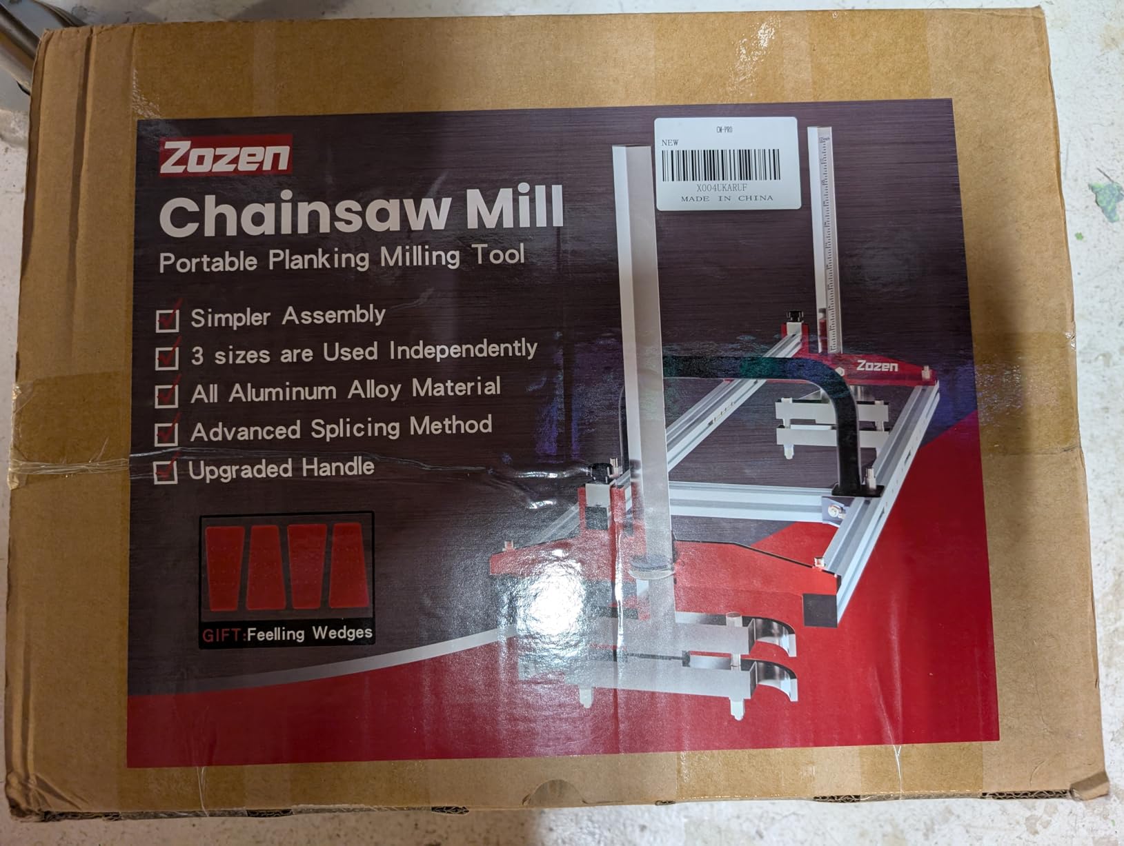 Zozen Chainsaw Mill, Upgraded Lock, 3 Adjustable Sizes for Independent Use | Fits 14