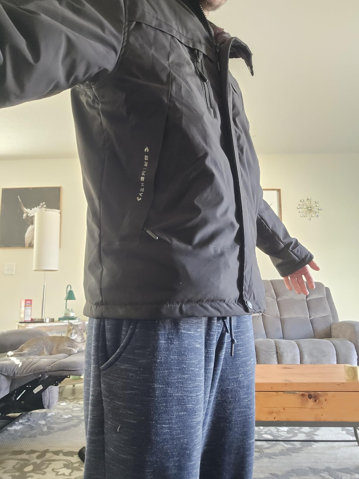 Graphene Heated Jackets for Men with Fleece Lining 20000mAh Battery customer photo 2