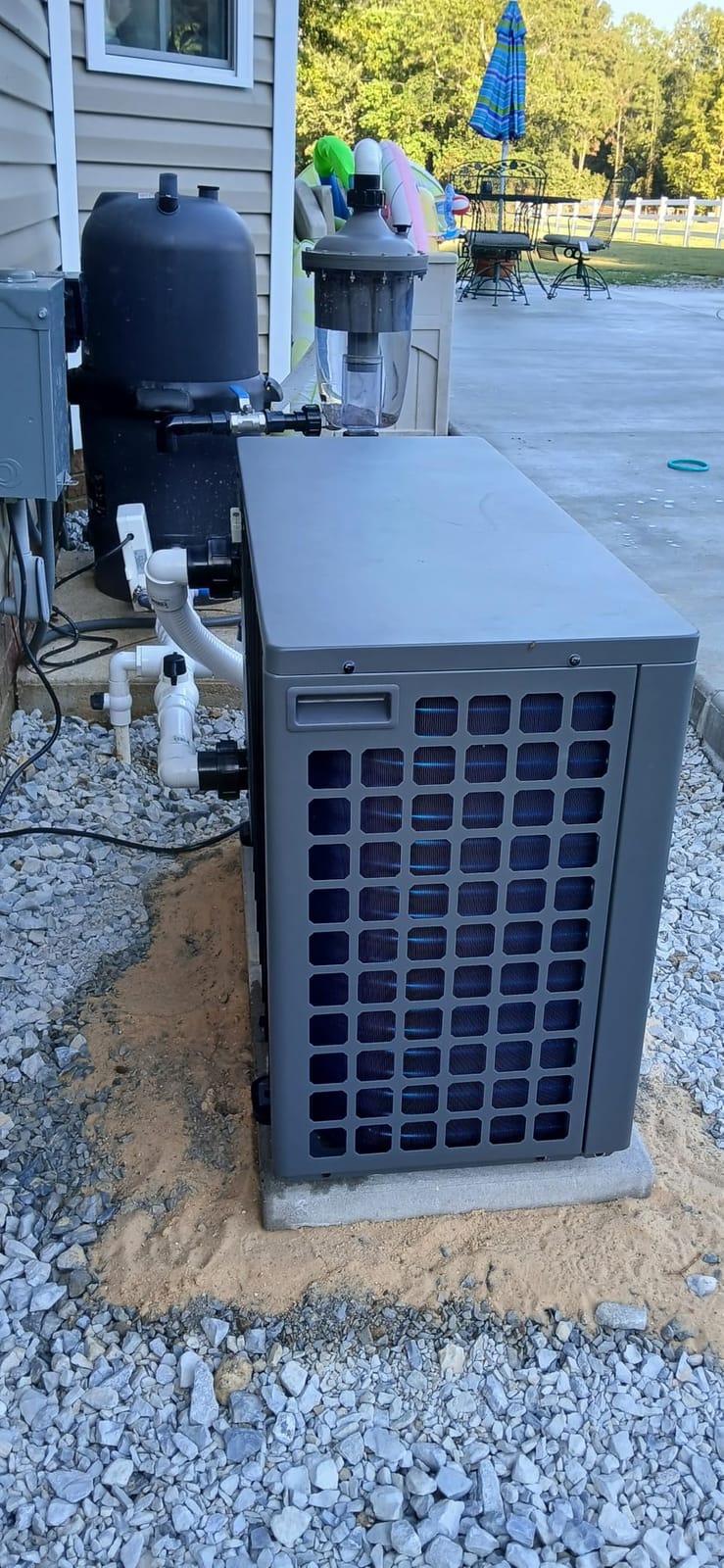 120,000 Btu Inverter Pool Heat Pump for Inground Pools 220V | 33000 Gallon Electric Pool Heater For Above Ground and Inground Pool With High COP 12.3 Energy Save 45% WiFi App Control customer photo 2