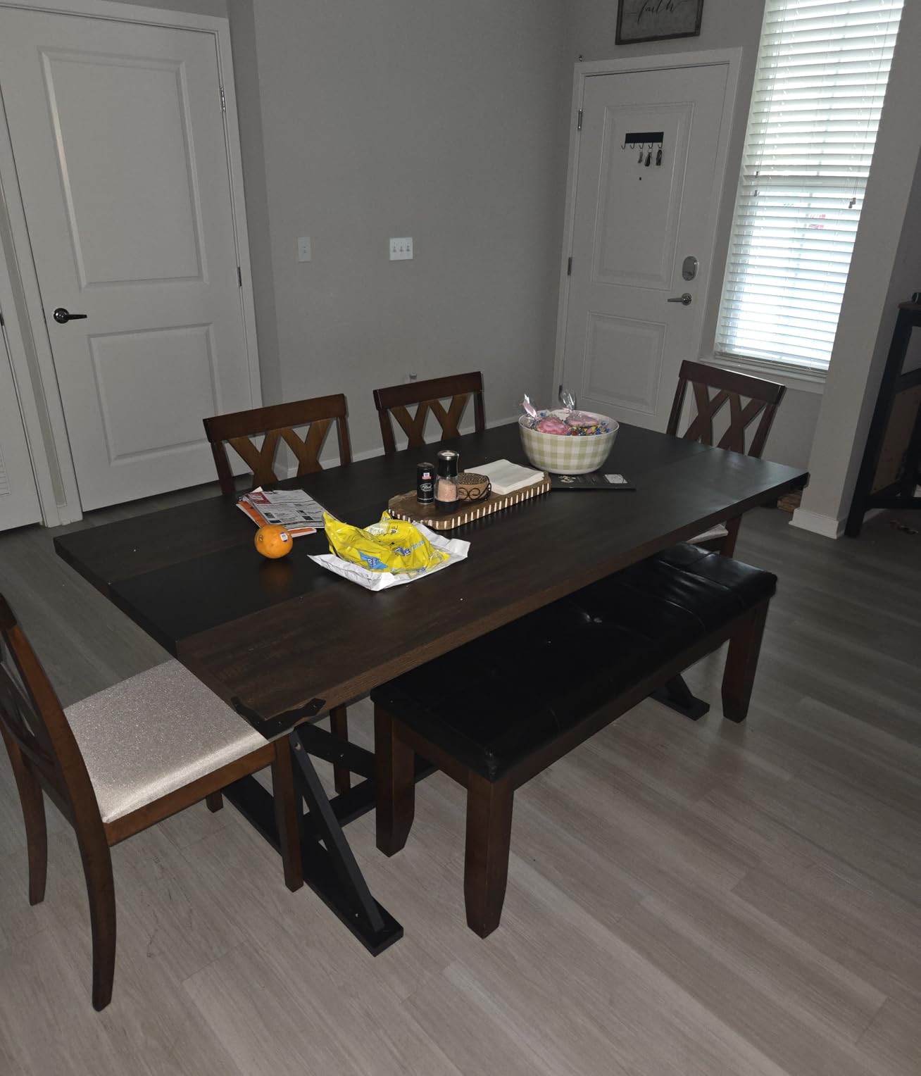 86 in Extendable Dining Table for 6 8 10 People, 59