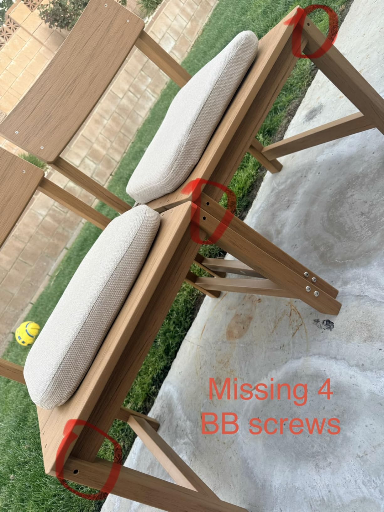 Jocoevol 9 Piece Patio Dining Set for 8 HIPS Outdoor Table and Chairs All-Weather Patio Furniture Set with Umbrella Hole for Backyard Poolside Garden, Wooden Color customer photo 1