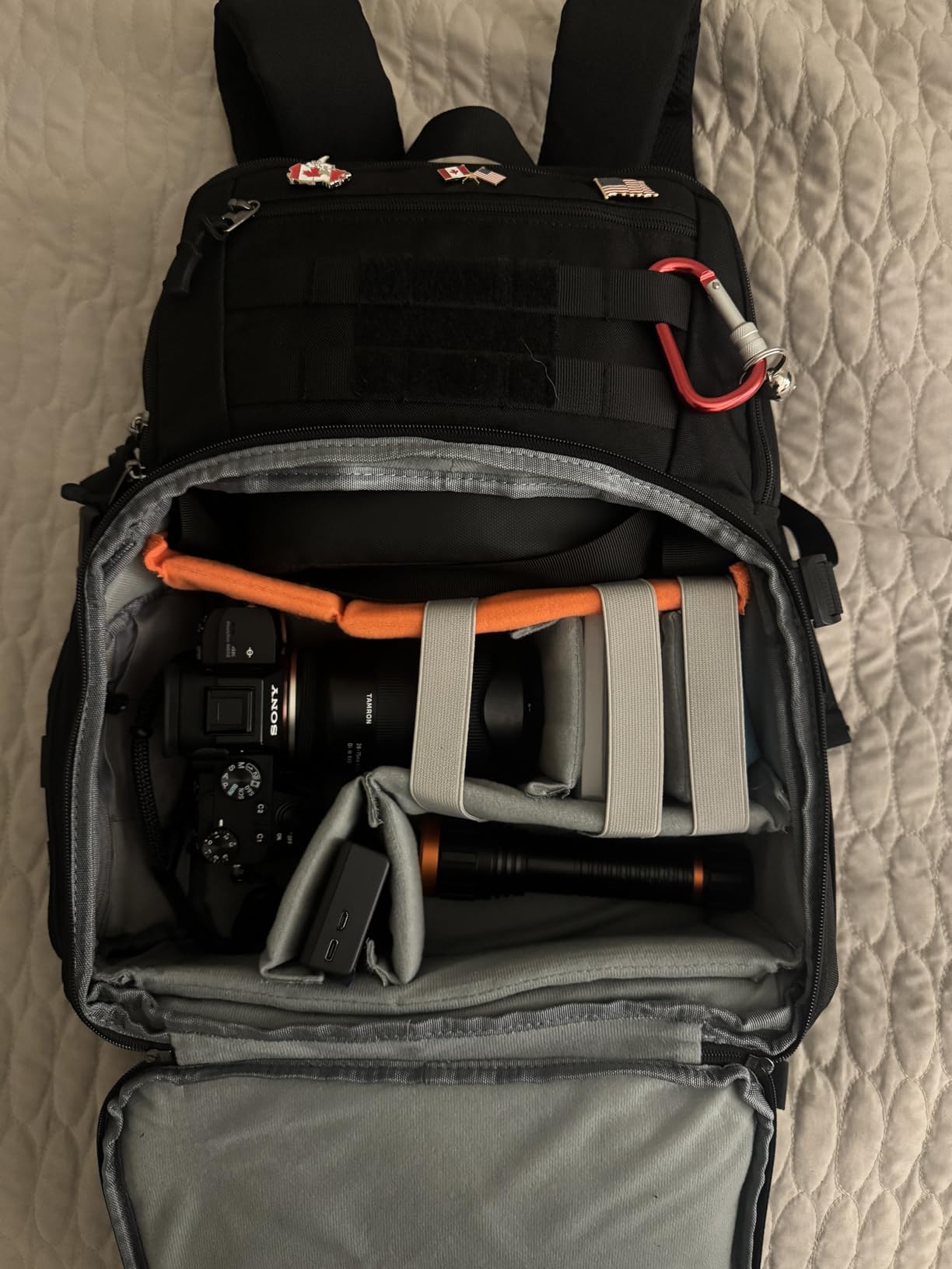 RAINSMORE Camera Backpack, DSLR/SLR/Mirrorless Camera Bag for Photographers | 15.6 Inch, Waterproof Tactical Photography Backpack Case, with Rain Cover & Tripod Holder customer photo 1