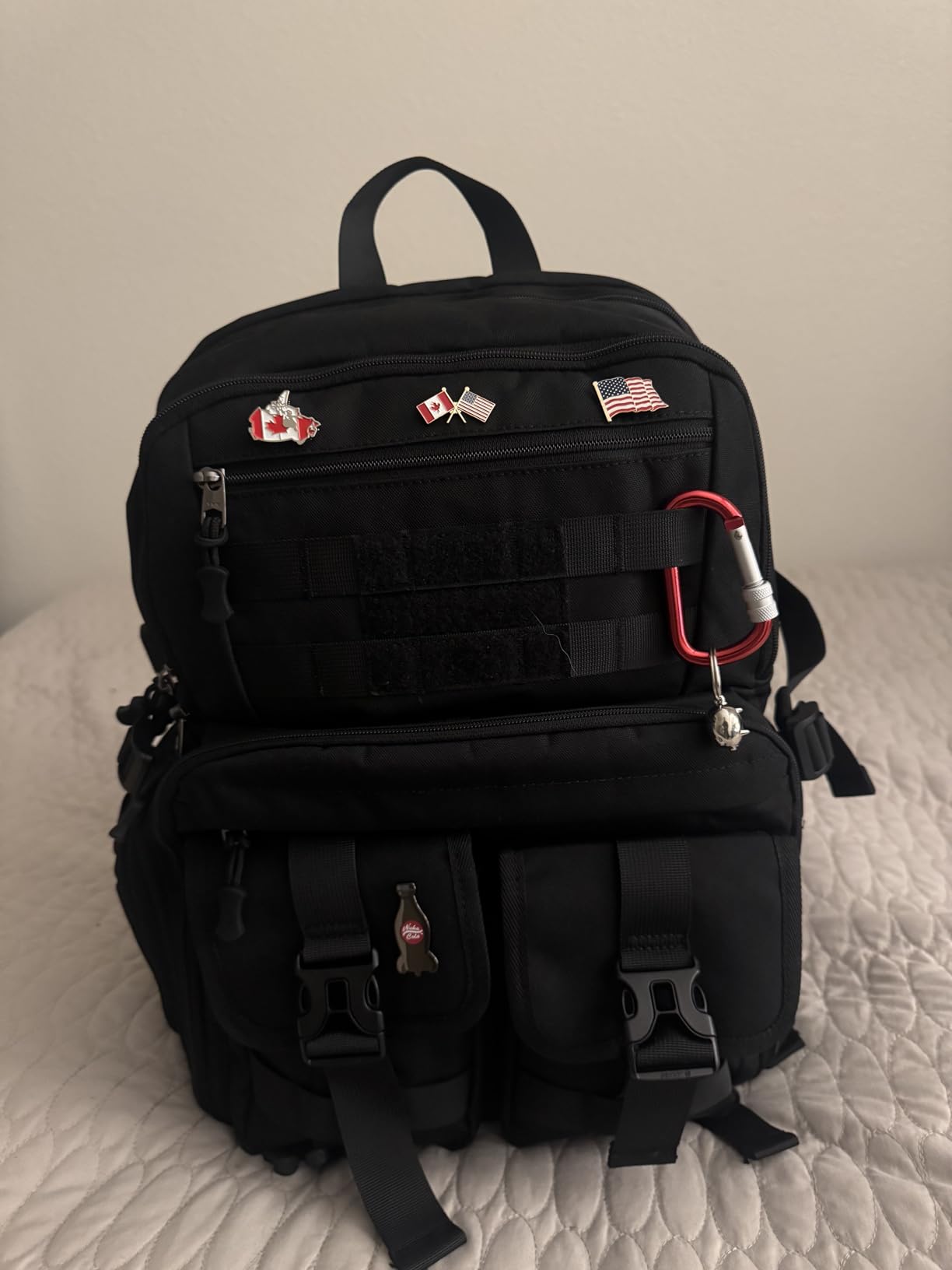 RAINSMORE Camera Backpack, DSLR/SLR/Mirrorless Camera Bag for Photographers | 15.6 Inch, Waterproof Tactical Photography Backpack Case, with Rain Cover & Tripod Holder customer photo 2