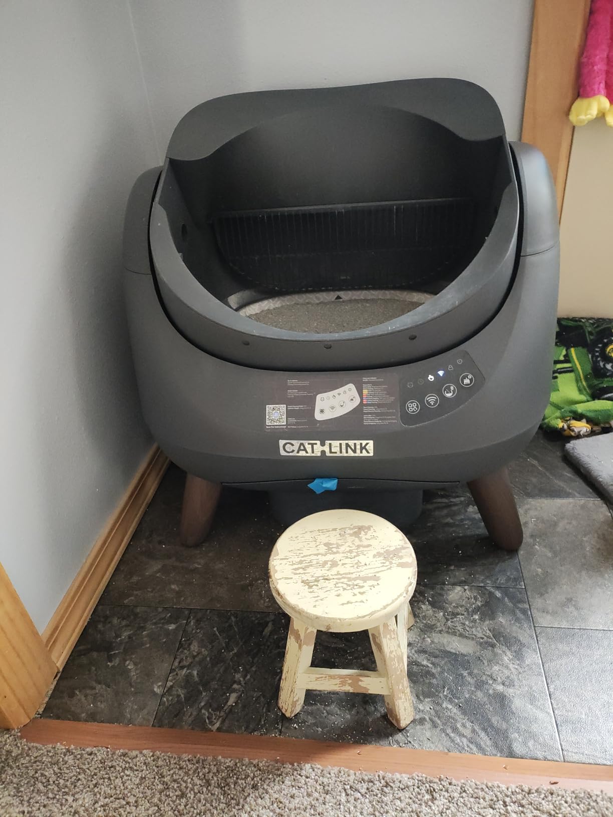 CATLINK Open-X Open-Top Automatic Litter Box, Large, Multi-Cat, Grey | Always-Open Safe Exit, 2.4G & 5G WiFi, AI Waste Analysis, Health Monitor, App Control, Odor Free, Easy to Use, Whisper-Quiet customer photo 2