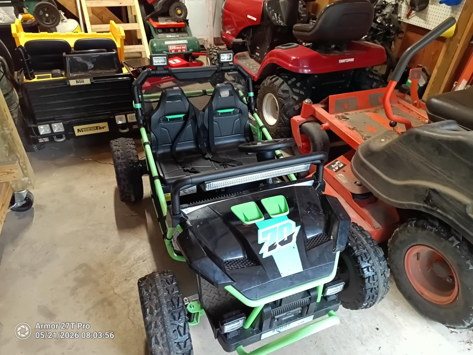 36V Kids Ride On UTV, 2-Seater 400W Electric Car for Kids 6+, 5-8 MPH Speed, 14