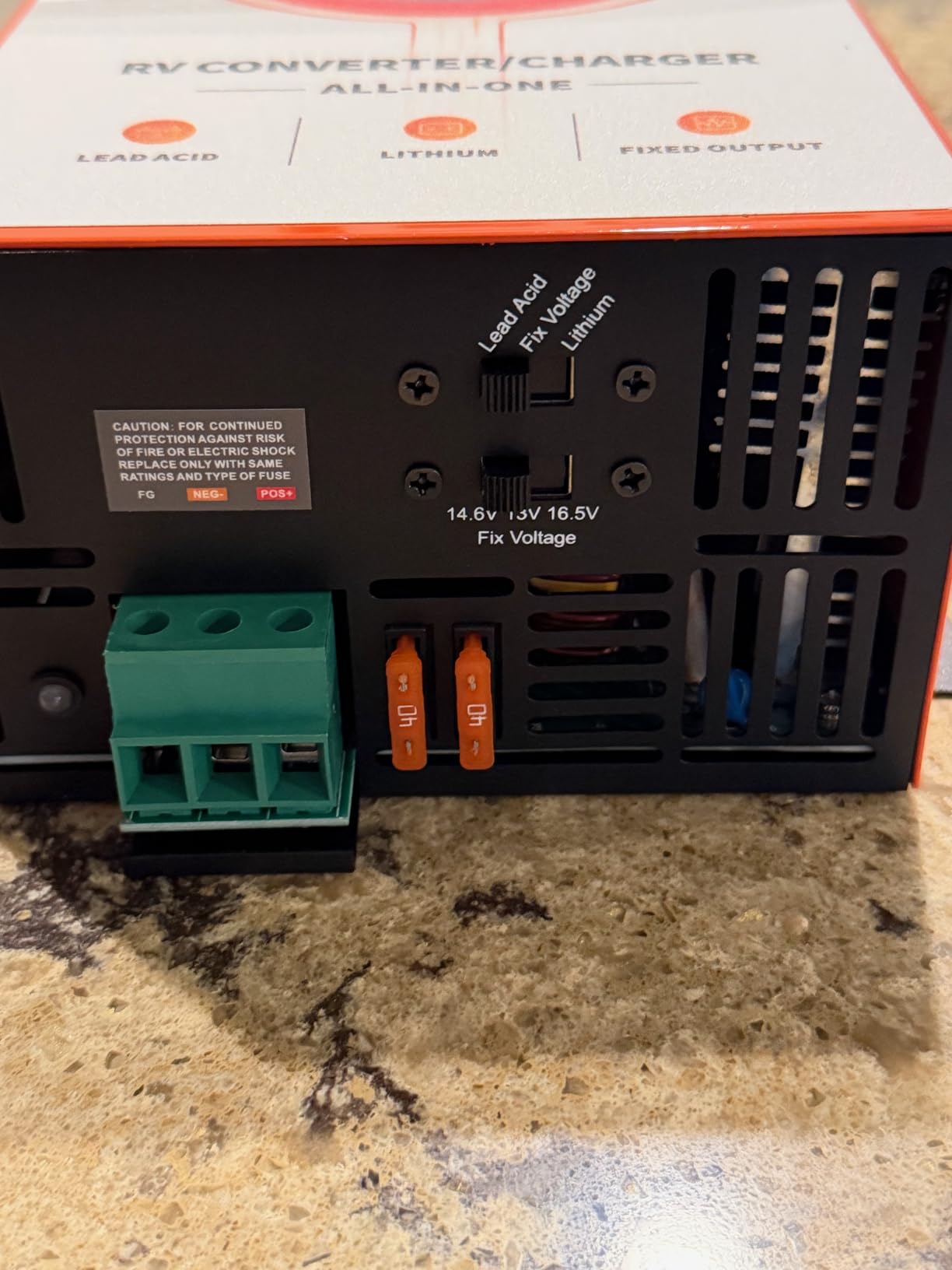 VEVOR RV Power Converter, 55 Amp, 110V AC to 12V DC RV Converter Battery Charger, Multi Stage Smart Charging, 13V to 16.5V Operating Range, Compatible with Lithium & Lead Acid Battery, for Camper customer photo 2