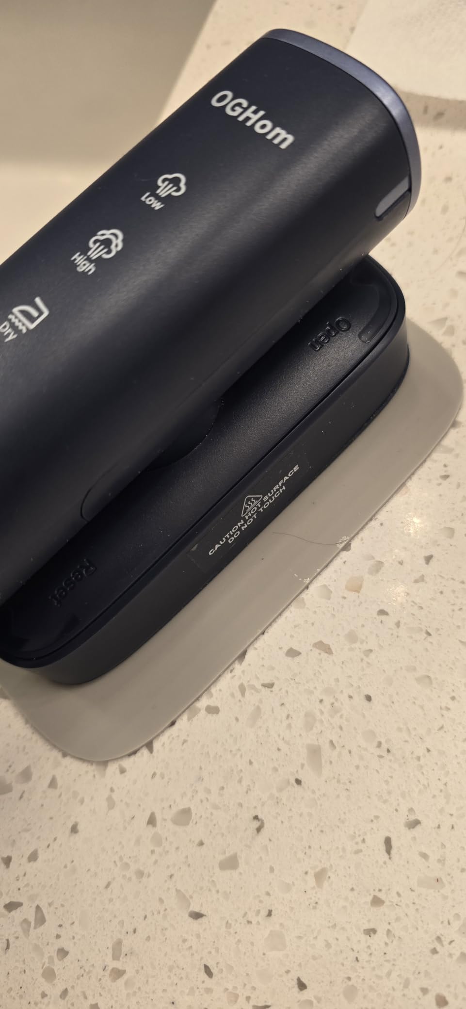 OGHom Steamer for Clothes, 110-240V Travel Steamer & Iron 2 in 1, 1000W Powerful Steam, Portable Handheld Garment Wrinkle Remover, 30s Fast Heat-Up with Dry & 2-Steam Control, for Global & Europe customer photo 1