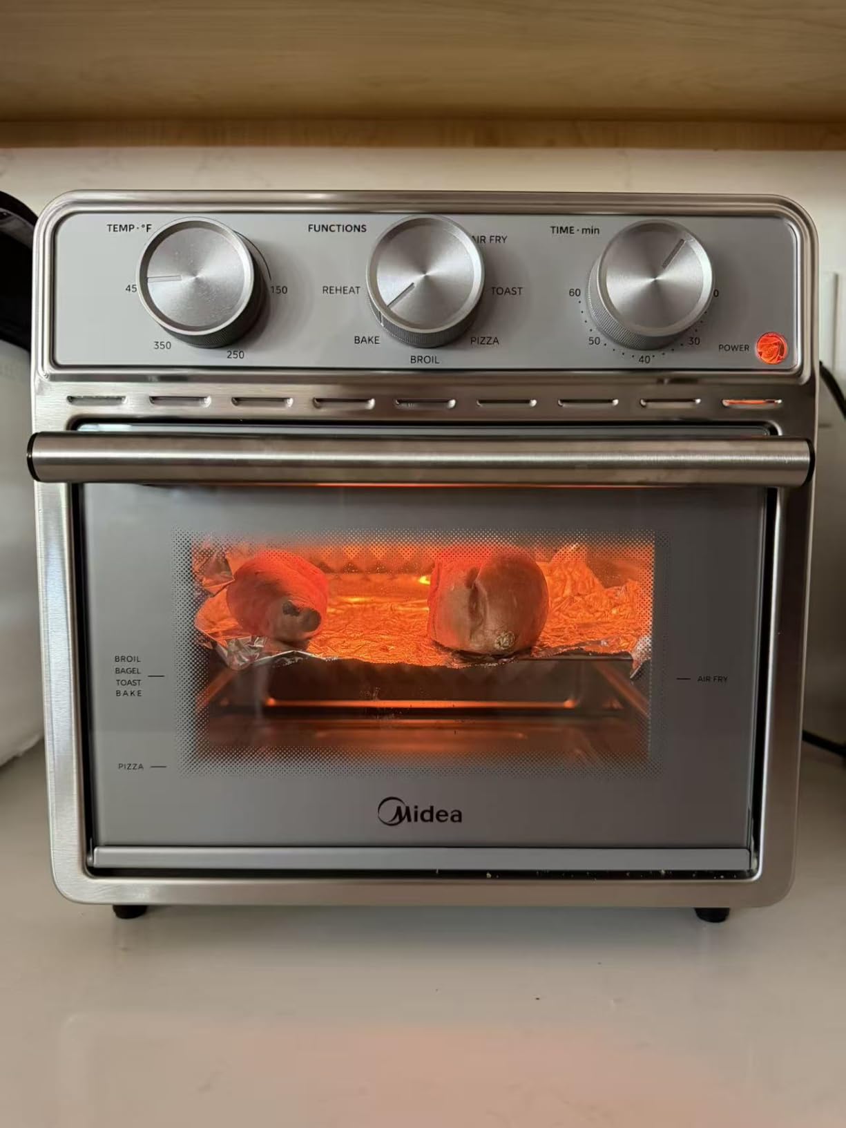 Midea Flexify Pro French Door Air Fryer Toaster Oven, 26.4 QT | Premium Cooking Experience with Precision Heat, Easy-Clean Enamel Interior & Modern Control, Stainless steel customer photo 2