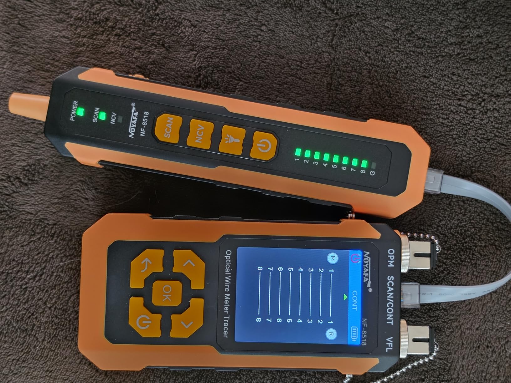 NOYAFA NF-8518 Network Cable Tester, Optical Power Meter & VFL | Ethernet Cable Tester,RJ45 CAT5 CAT6 Cable Tracker, NCV PoE QC Port Flicker, Length Testing, Fiber Optic Fault Locator customer photo 1