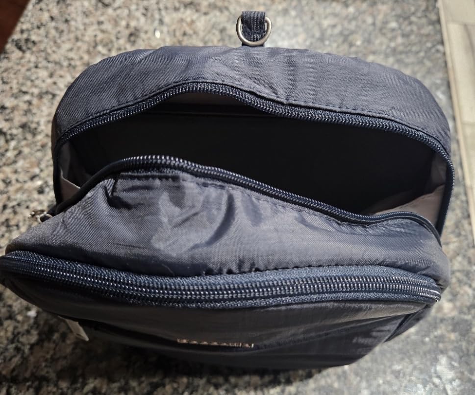 Securtex Anti-Theft Getaway Backpack - 9.4x13x5 Travel Safe Bag w/Locking Zippers, Slash-Resistant, RFID customer photo 2