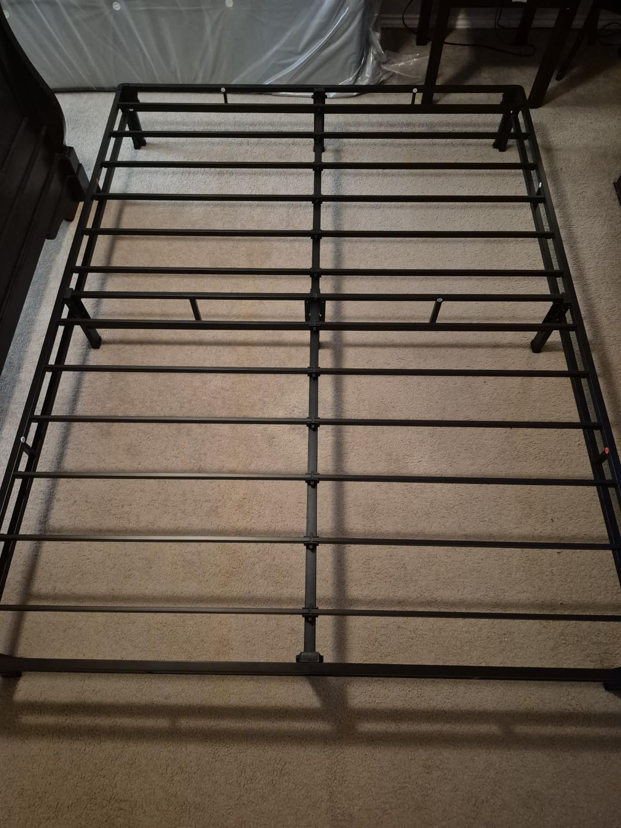 ROIL 20 Inch Queen Bed Frame Double Layer 2 in 1 Platform with Round Corner | Easy Assembly, Noise Free, 3500LBS Load Capacity, 6 Mattress Baffles, 16