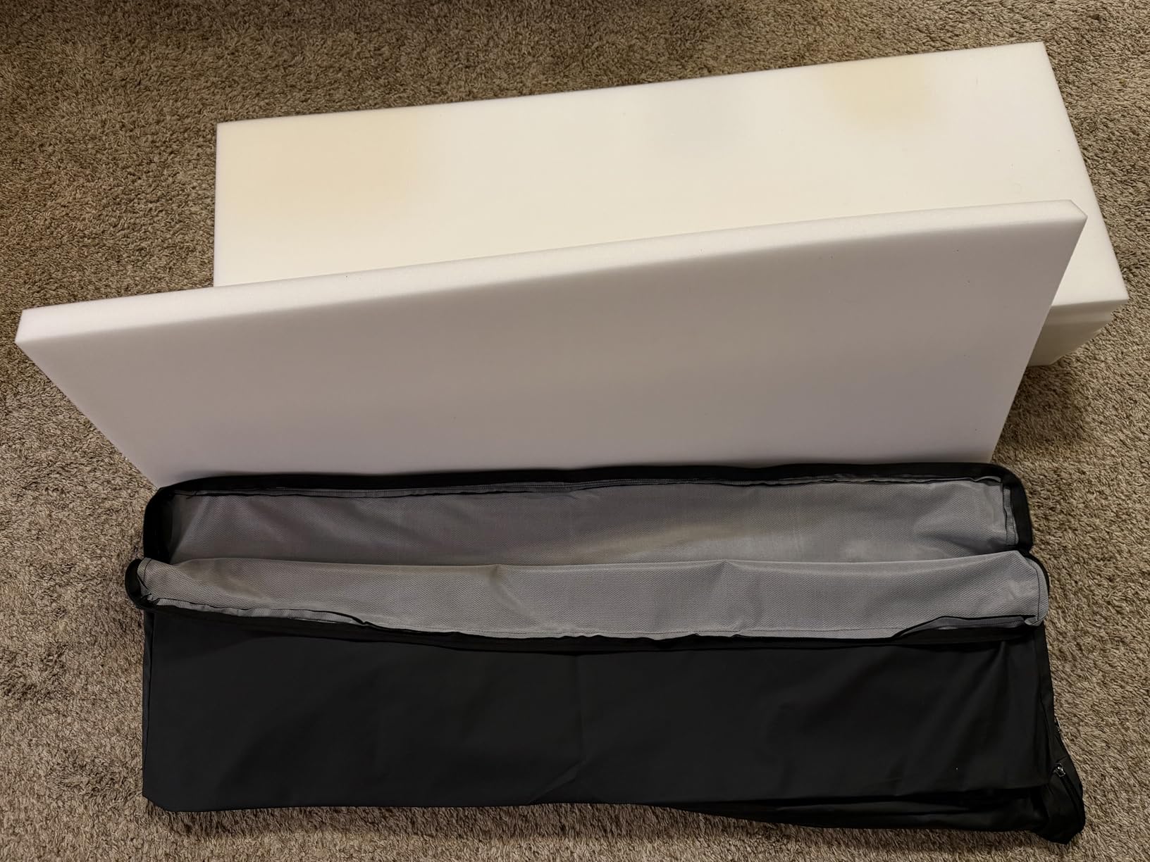 8ft Pool Table Insert - Convertible Foldable Top Transforms to Dining & Game Table, Billiard Table Cover with Waterproof Leather(Black) customer photo 1