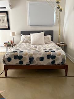 King Size Bamboo Japanese Joinery Bed Frame, Tools Free, Brown | Japanese Joinery Platfom Bed Frame, No Box Spring Needed, Easy Tool-Free Assembly customer photo 1