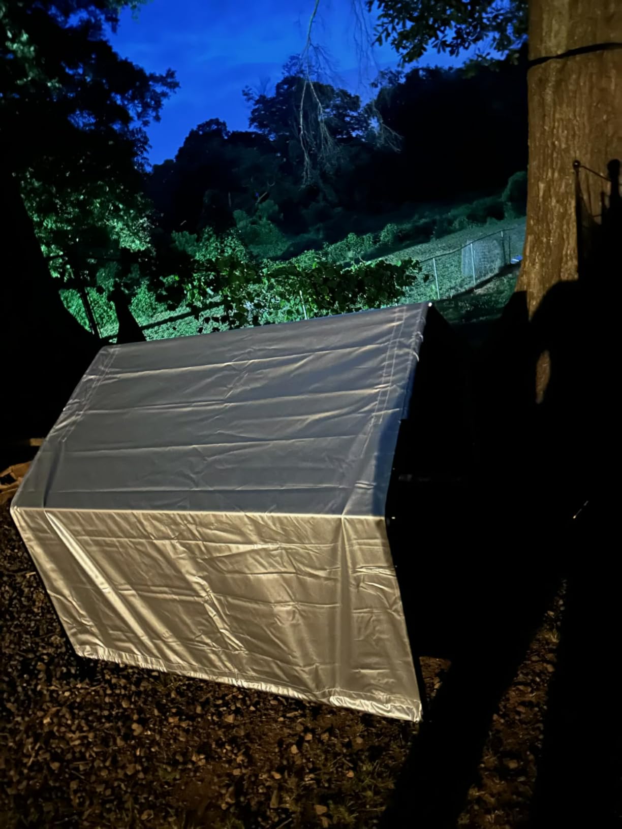 Dog Shade for Outside, 4'x4'x3' Large Outdoor Dog Tent | Waterproof All-Season Pet Canopy Shelter with Ground Nails for Dogs, Cats, Small Animals and Livestock customer photo 1
