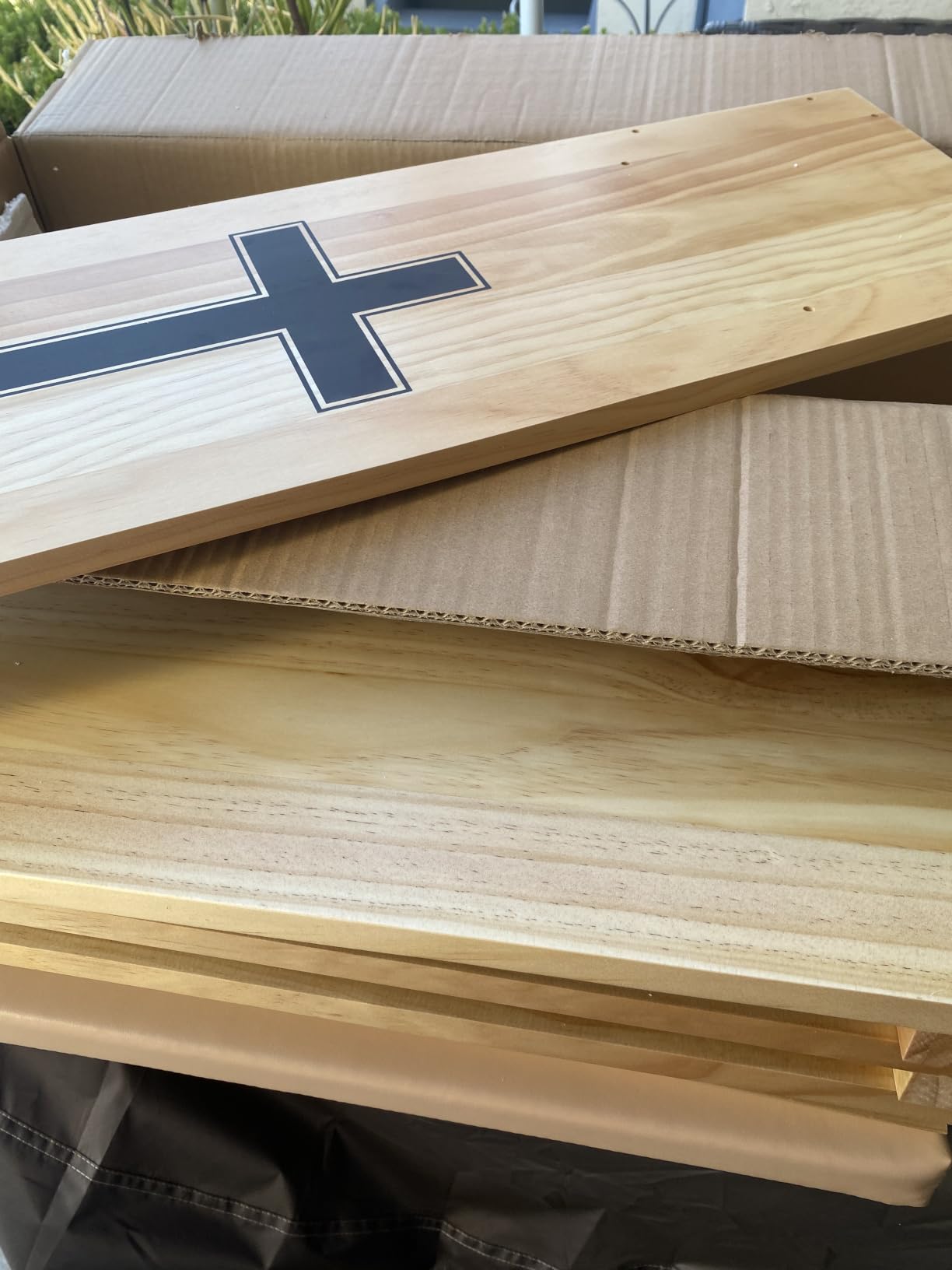 Wooden Prayer Kneeler with Storage Shelf & Cushion - Folding Prayer Bench customer photo 2
