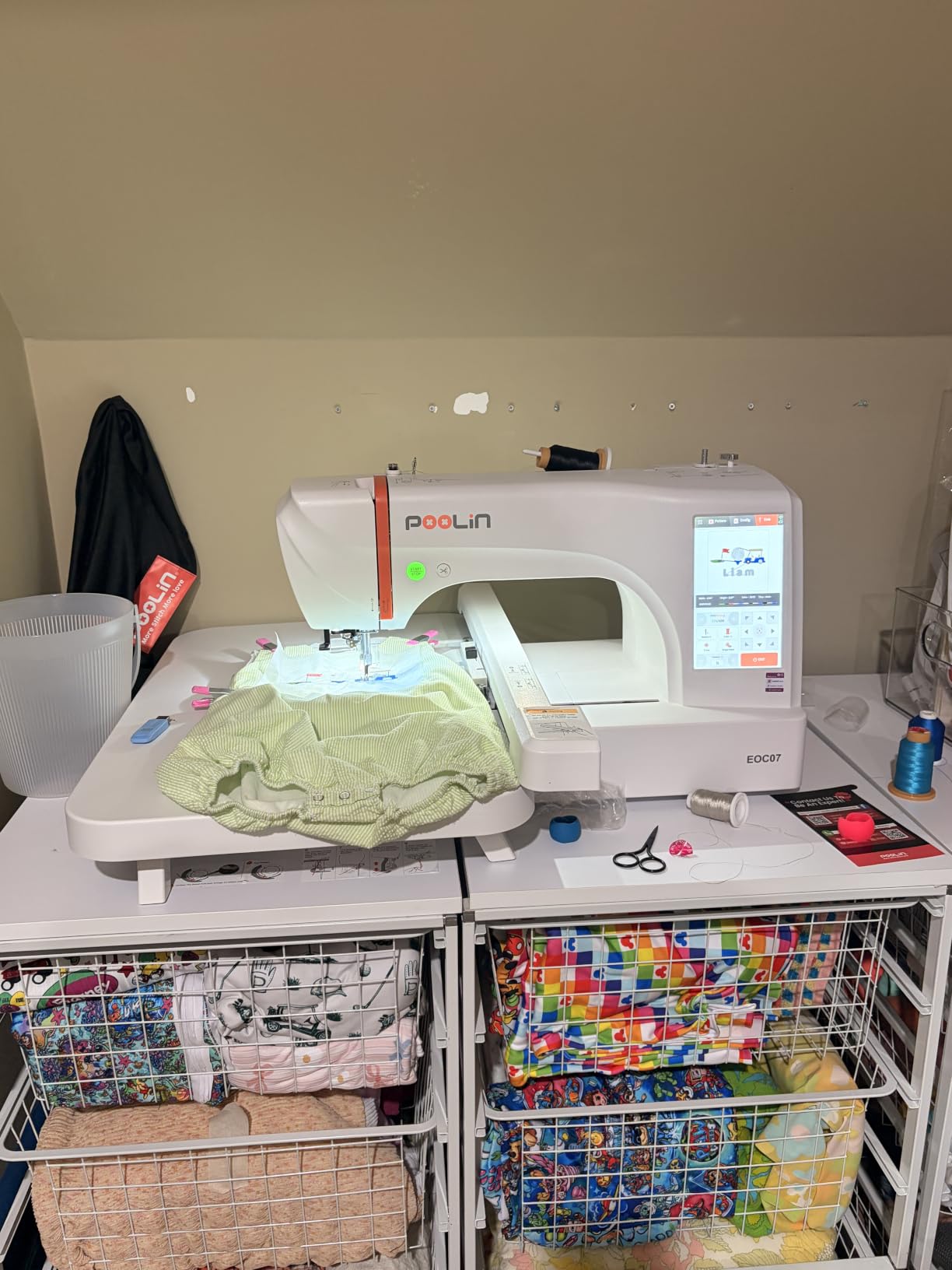 Poolin EOC07 Embroidery Machine, 15